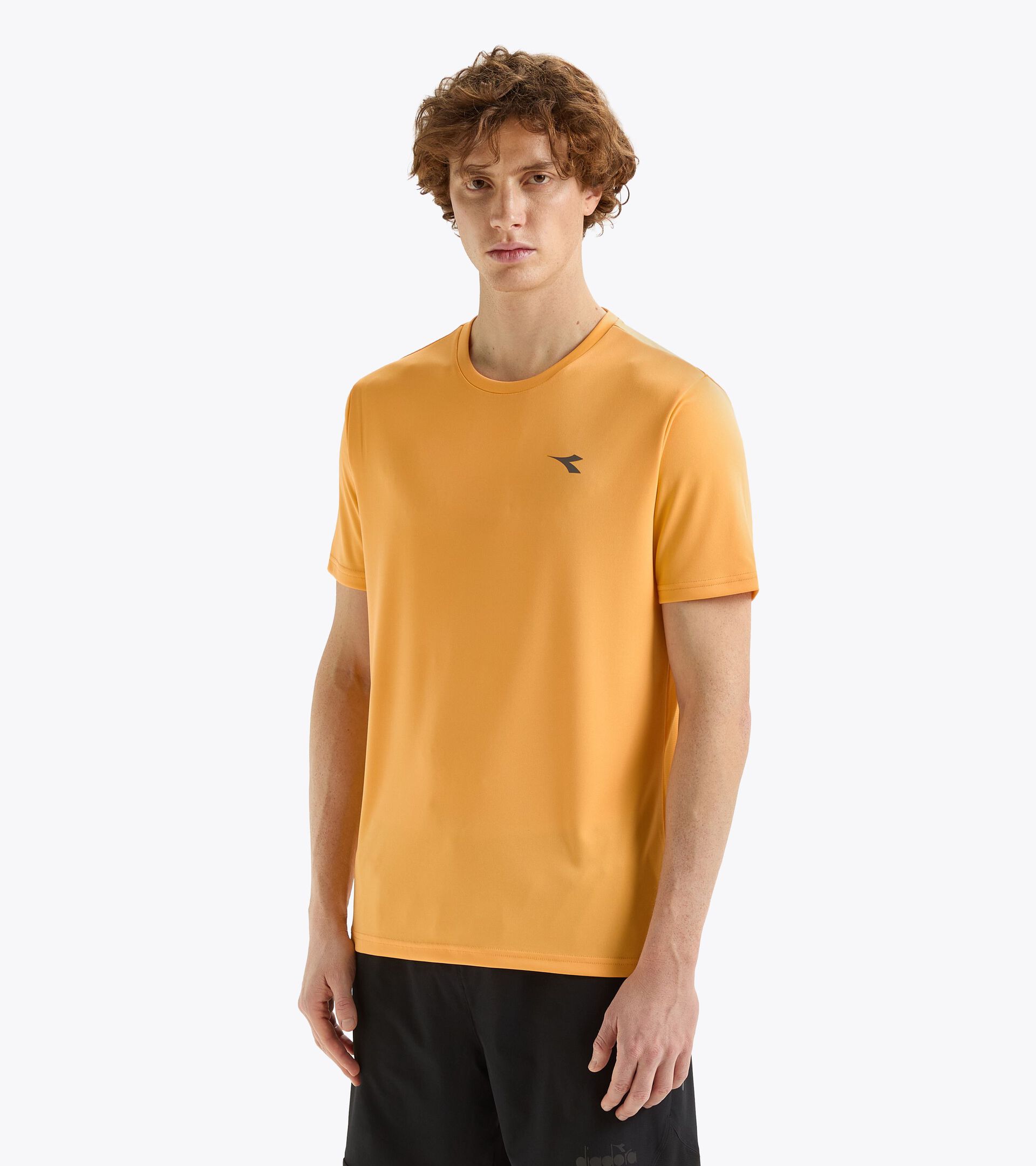 T-shirt sportiva - Uomo SS T-SHIRT RUN ARANCIO KUMQUAT - Diadora