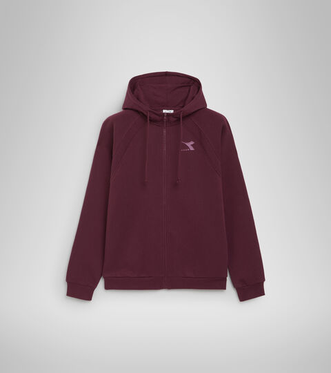 L.HOODIE FZ CHROMIA, VIOLA AFRICANA Felpa con cappuccio - Donna L.HOODIE FZ CHROMIA VIOLA AFRICANA - Diadora