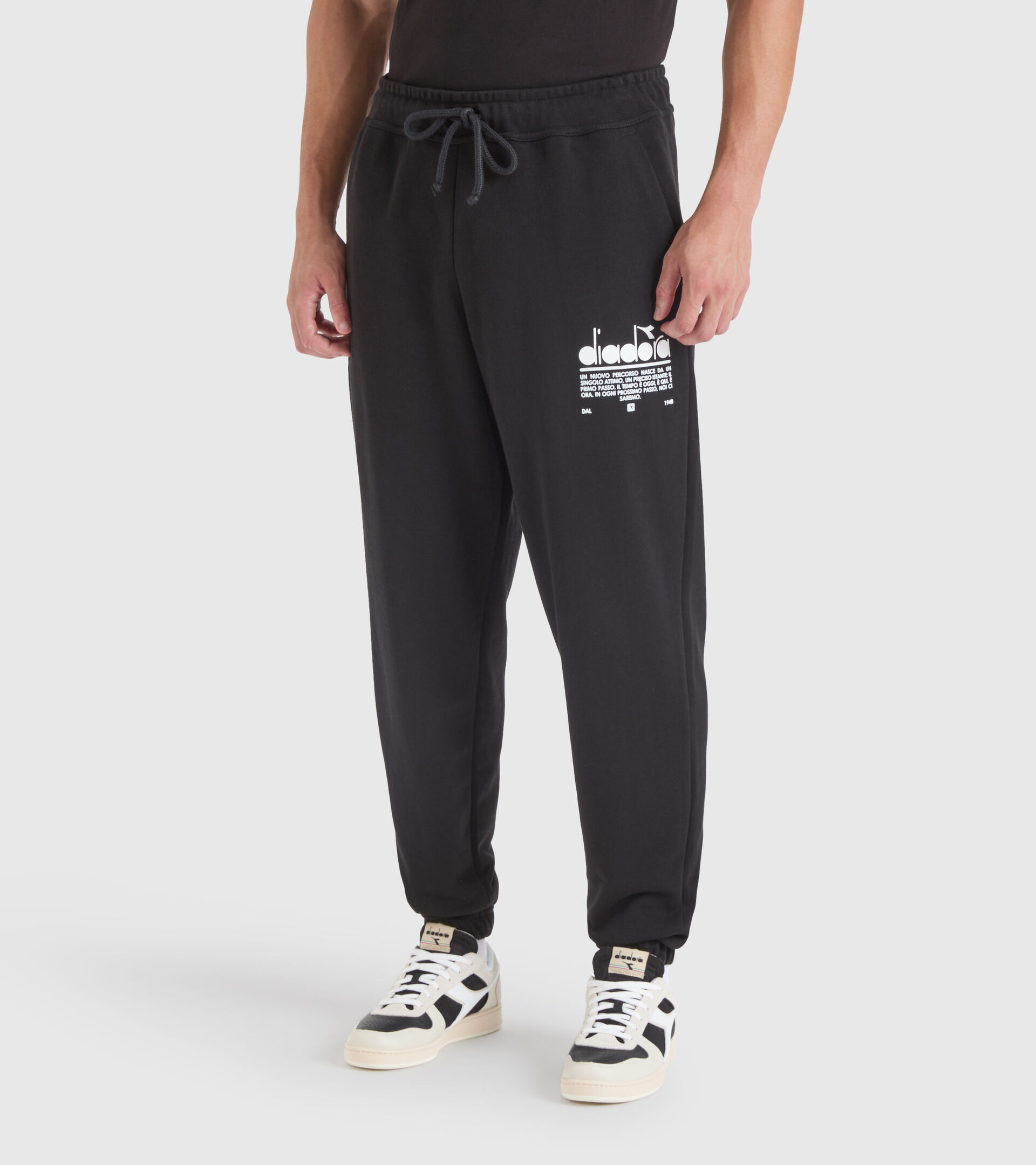 Pantalon de sport en coton - Unisexe PANT MANIFESTO NOIR - Diadora