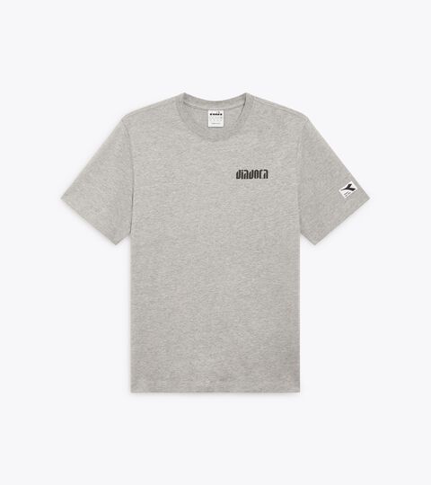 Cotton t-shirt - All-gender T-SHIRT SS ATHL. LOGO SL HIGH RISE MELANGE - Diadora