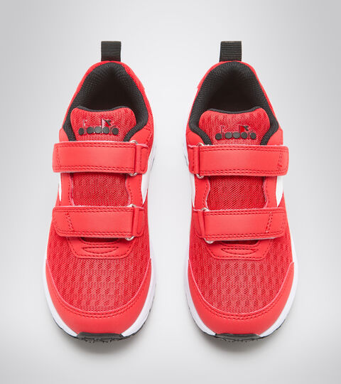 FALCON 2 JR V, FIERY RED/WHITE/BLACK Chaussures de running Junior - Unisexe FALCON 2 JR V FIERY RED/WHITE/BLACK - Diadora