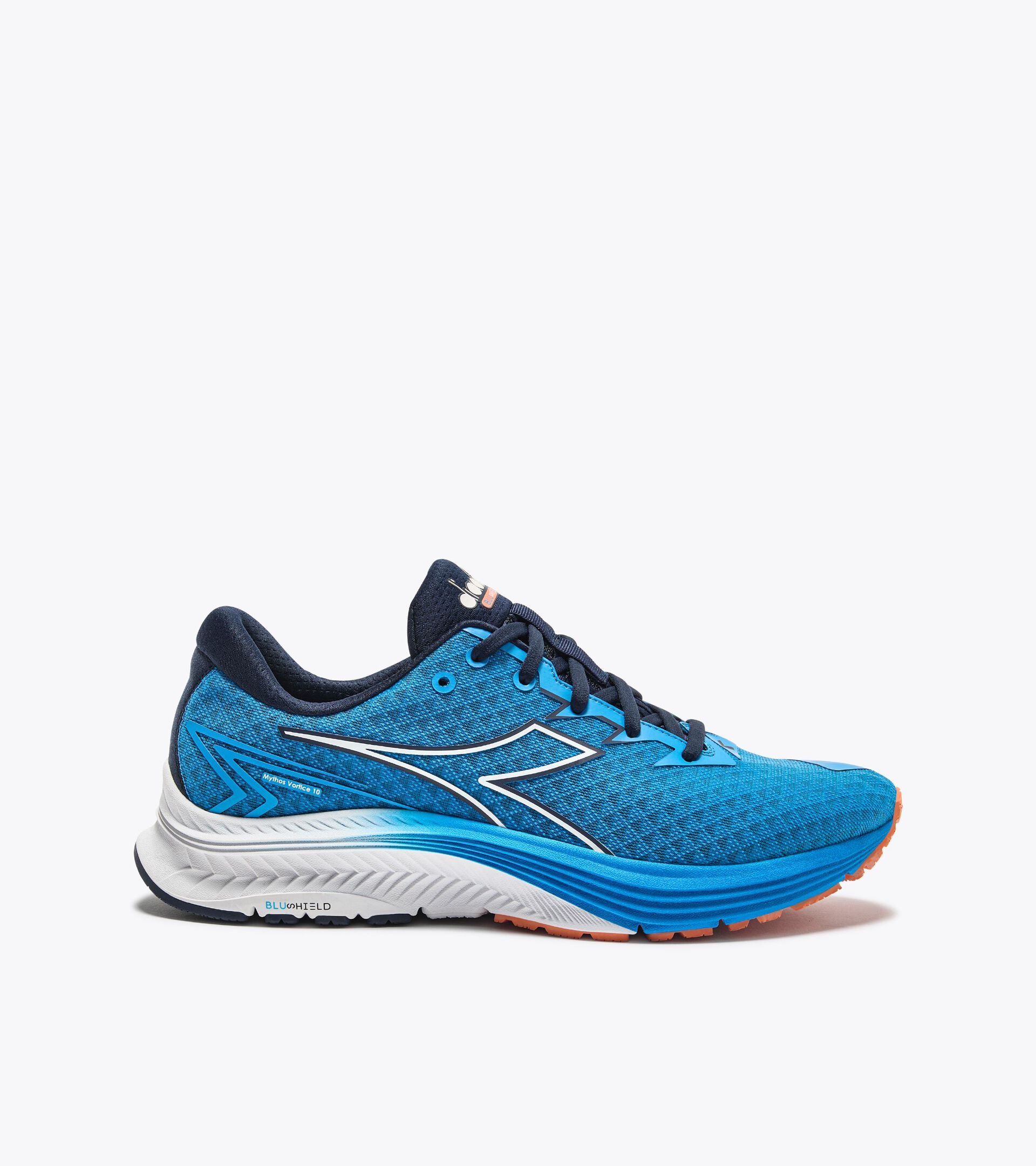 Zapatilla de running - Amortiguación y protección - Hombre MYTHOS BLUSHIELD 10 VORTICE AQUARIUS/FRENCH BLUE - Diadora