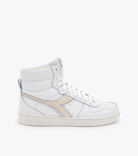 Sportschuh - Damen MAGIC BASKET MID LEATHER WN WEISS/PURPUR MARMOR - Diadora
