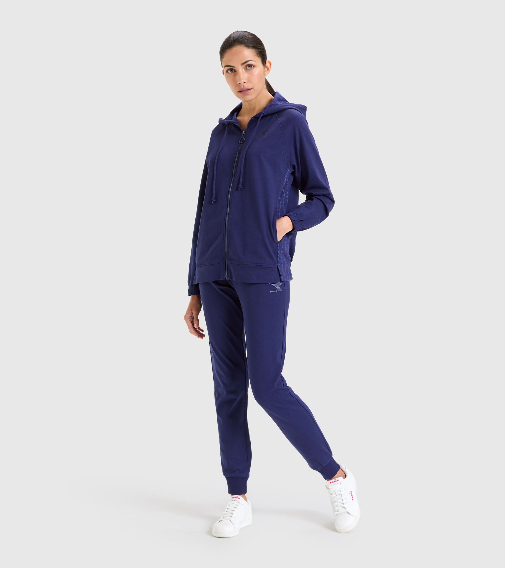 Survêtement de sport en coton - Femme L.TRACKSUIT HD CORE PROFOND COBALT - Diadora