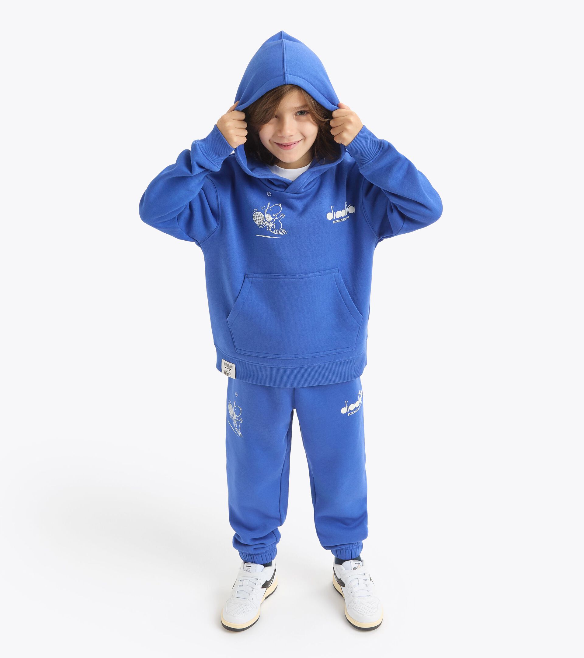 Sudadera con capucha Peanuts - Niños y niñas 
 JU. HOODIE PEANUTS AZUL FUERTE - Diadora