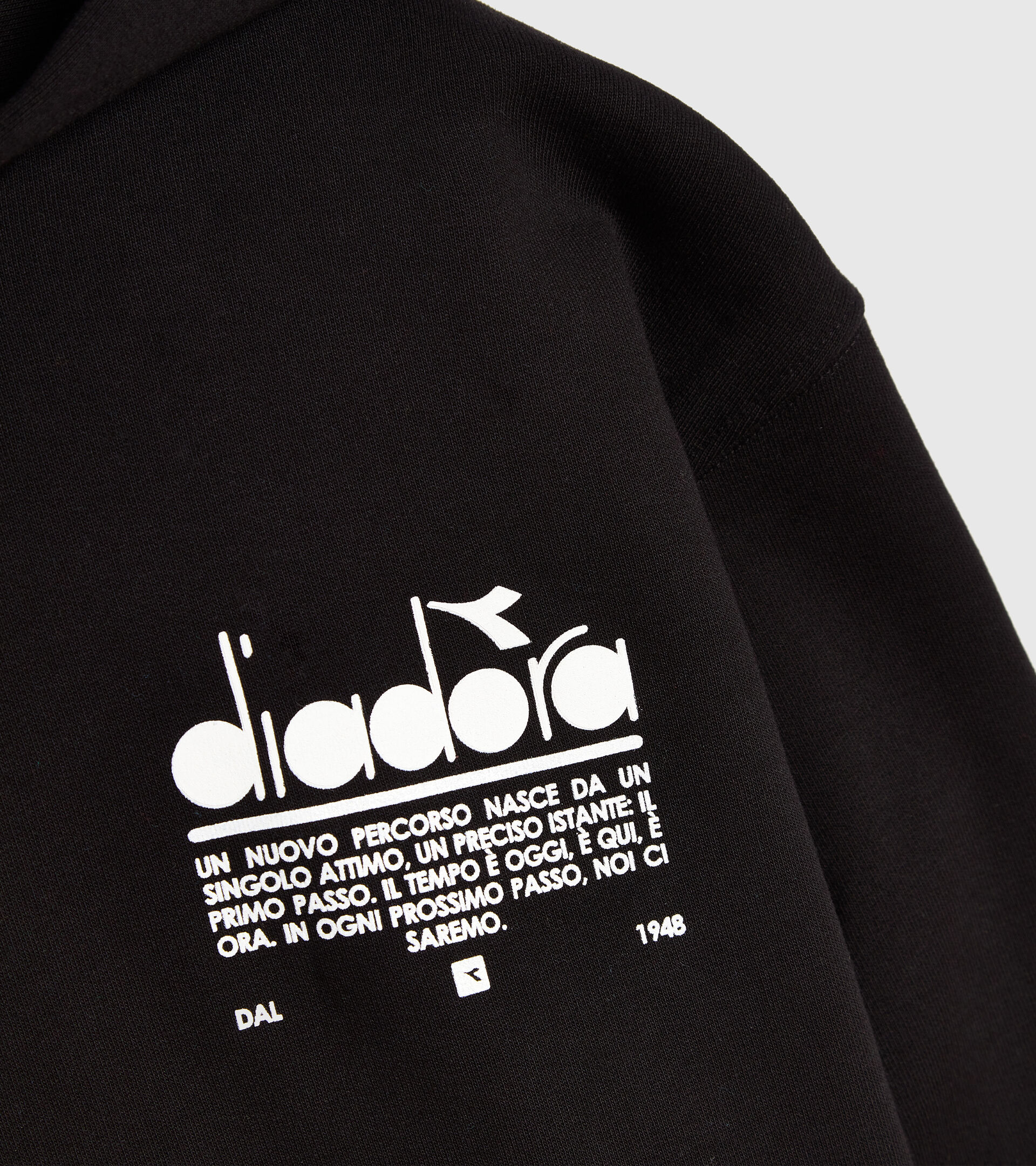 Cotton hoodie - Unisex HOODIE MANIFESTO BLACK - Diadora