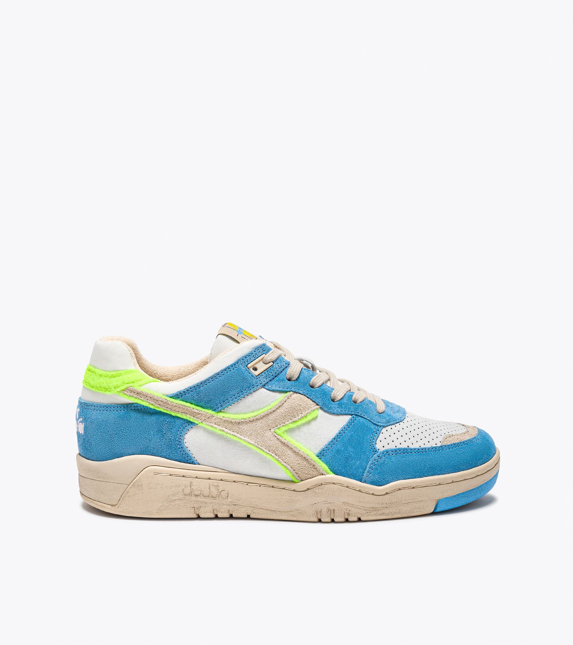 Sneakers Heritage - Made in Italy - Genre neutre  B.560 USED AA ITALIA BIANCO/BLU BELLO - Diadora