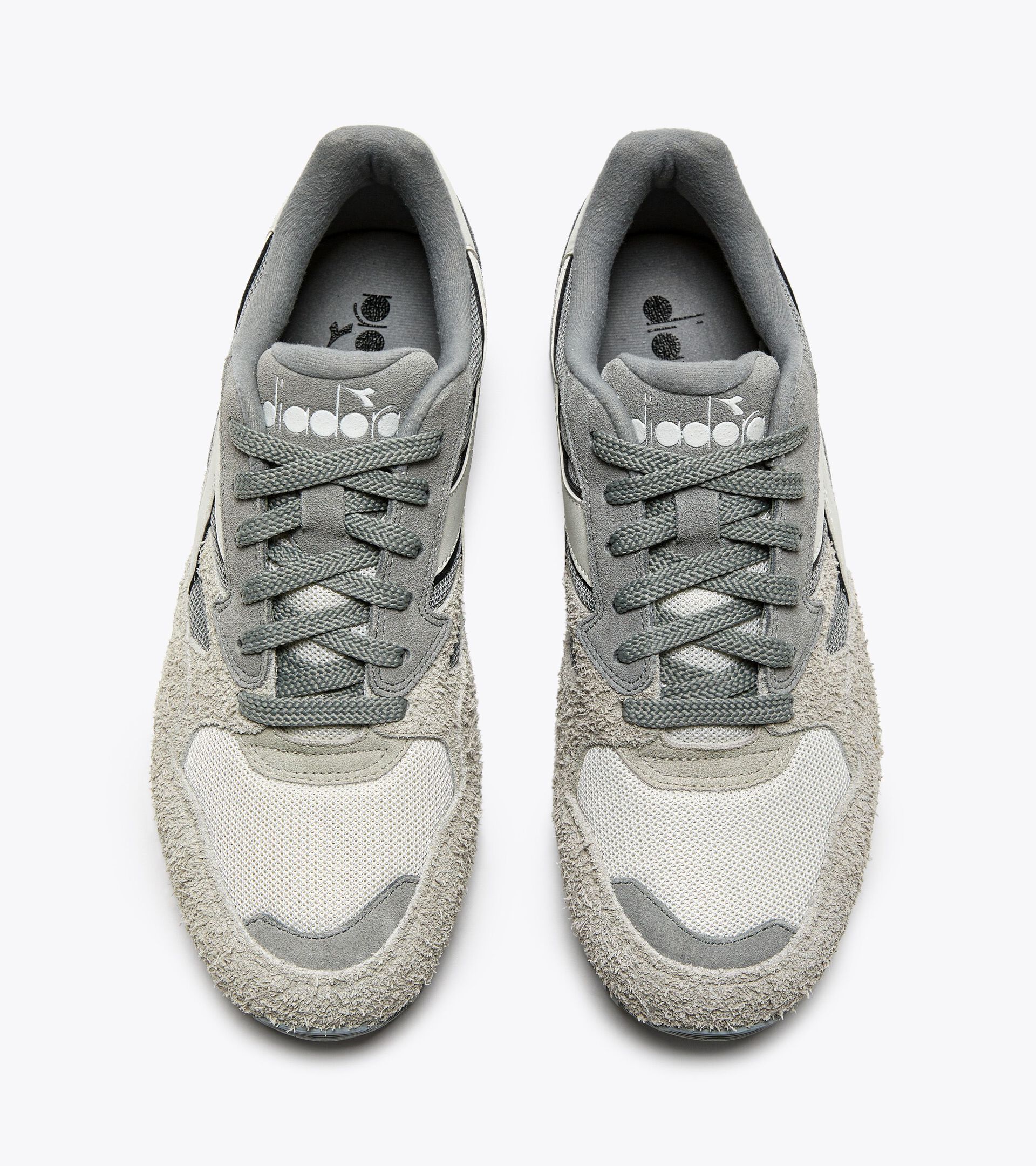 Sporty sneakers - Gender neutral N902 HAIRY SUEDE MELANGE GREY - Diadora