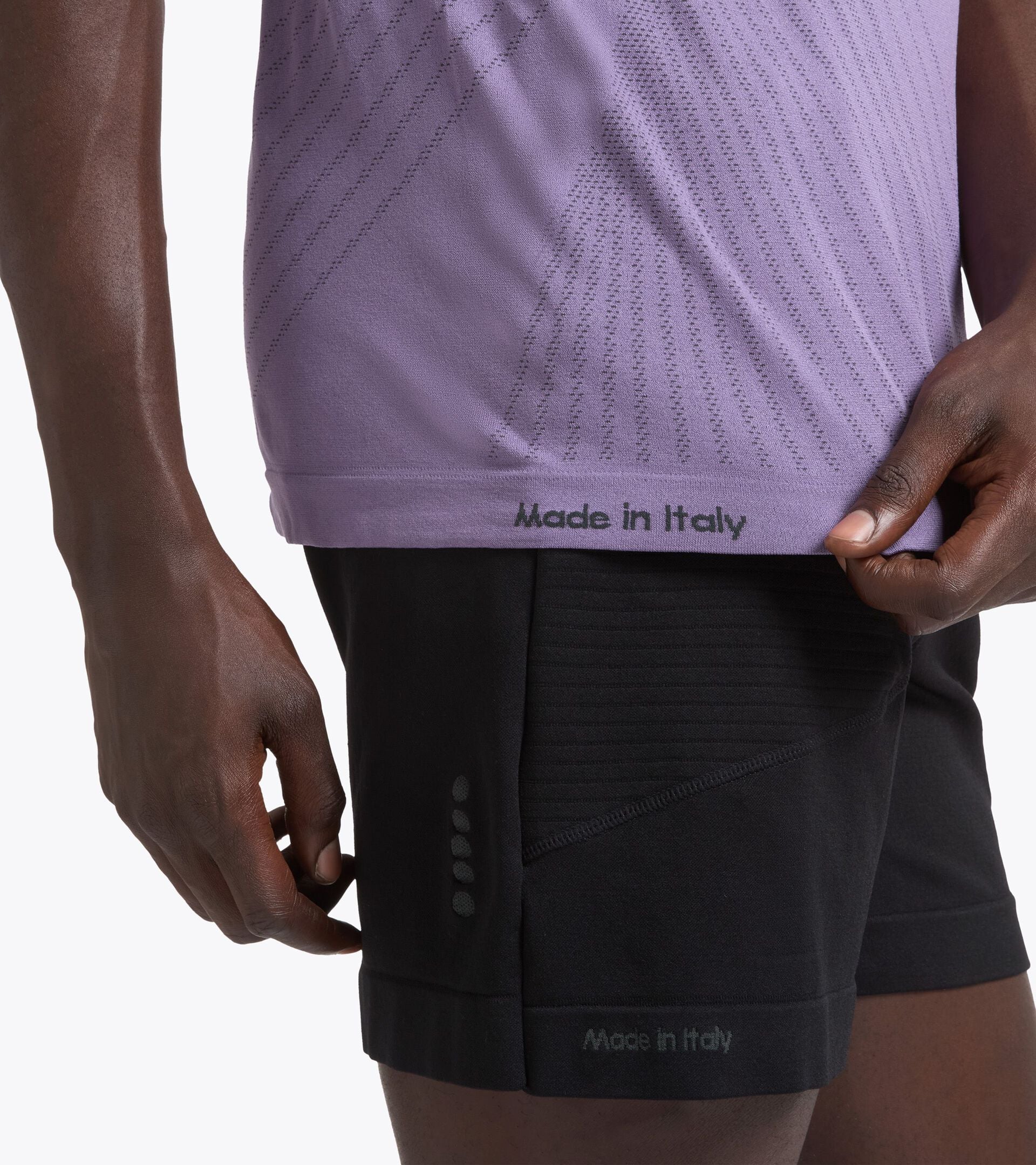 Thermoregulating Technical T-shirt - STRATOUNO Running - Men&rsquo;s SS T-SHIRT STRATOUNO VIOLET GRAPE COMPOTE - Diadora