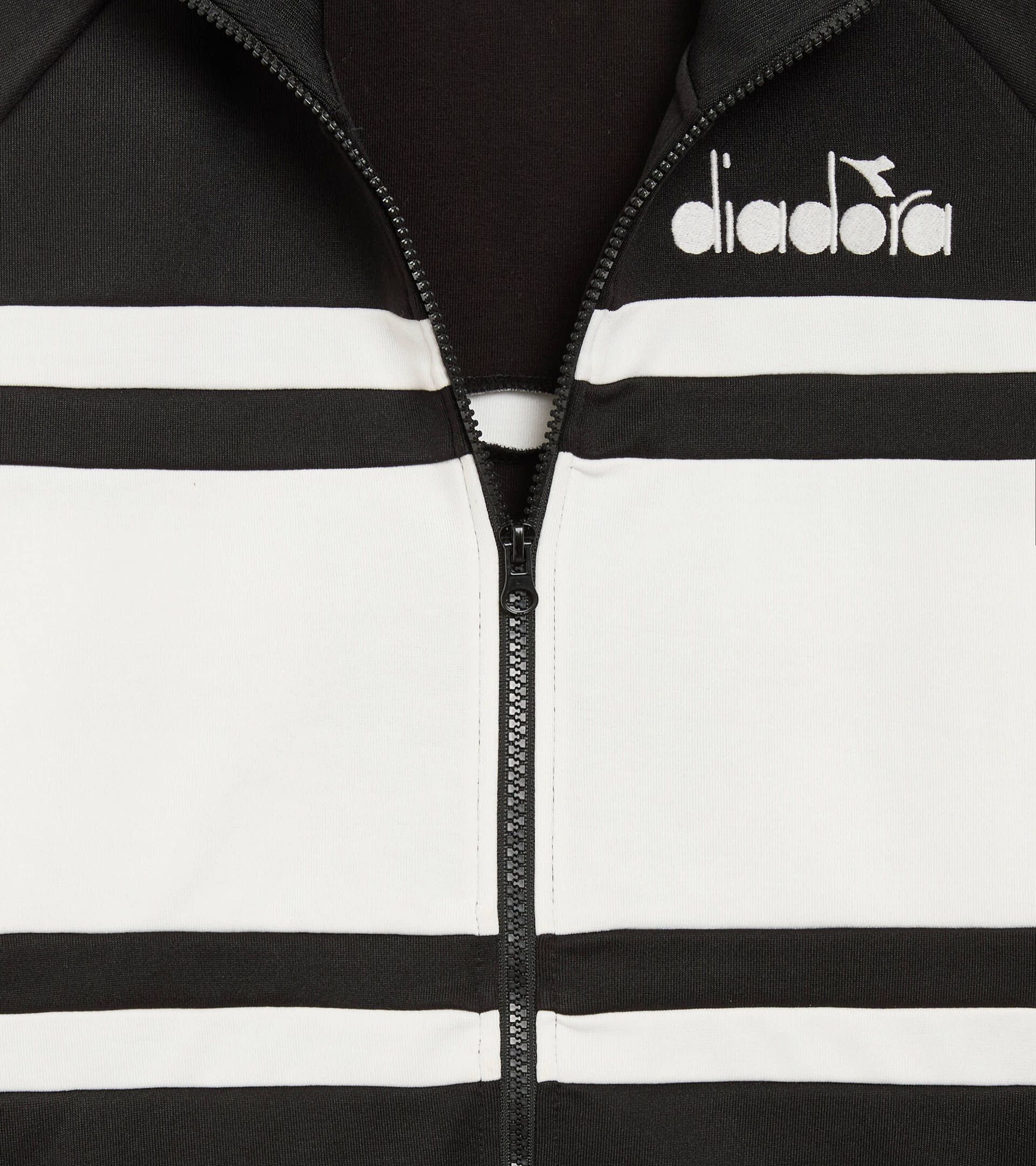 80s-inspired sports jacket - All-gender JACKET 80S OPTICAL WHITE/BLACK - Diadora