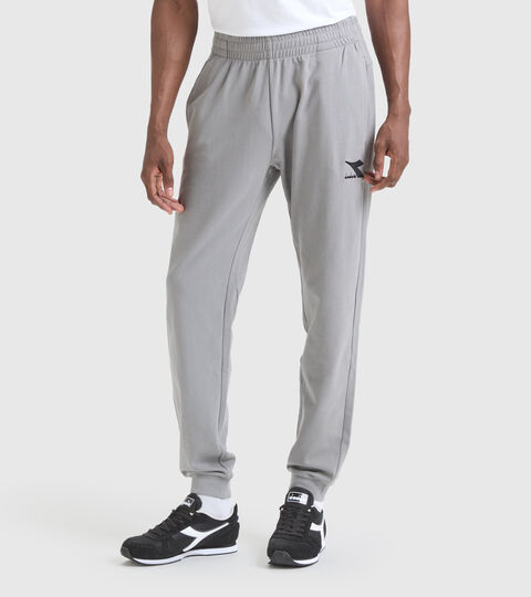 Cotton terrycloth sports trousers - Men PANT CUFF CORE GRAY MOUSE - Diadora