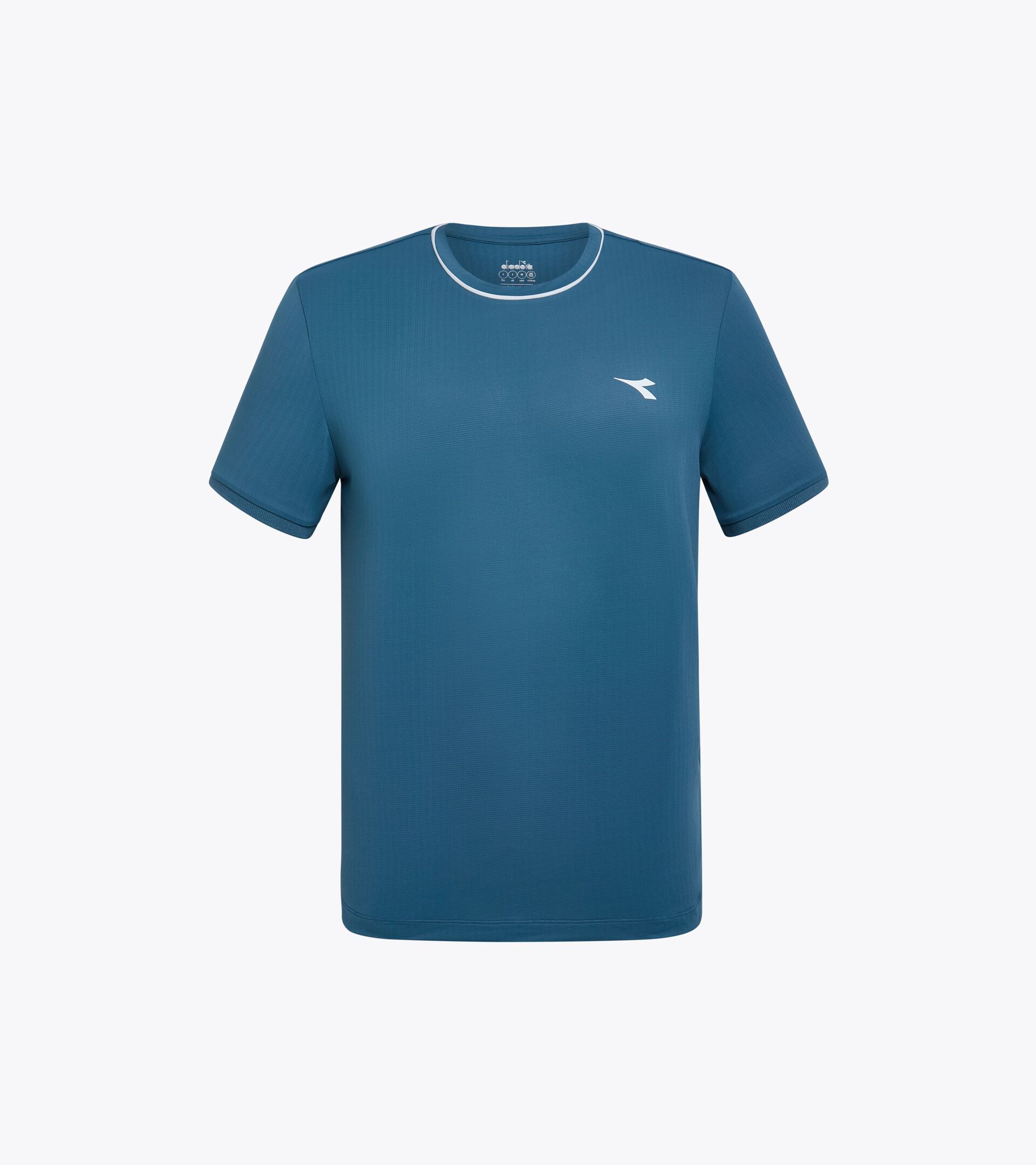 T-shirt da tennis - Uomo SS T-SHIRT ICON BLU VISTA OCEANO - Diadora