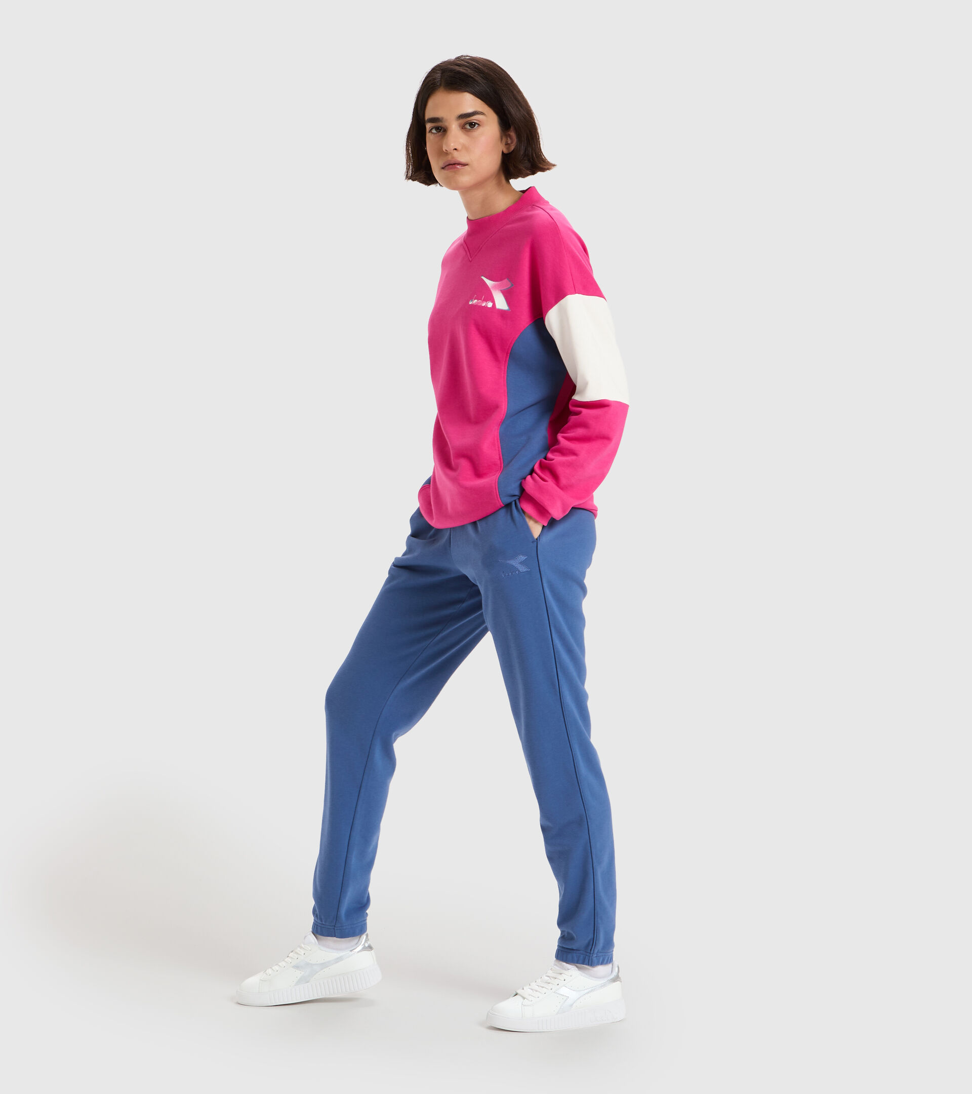 Sports trousers - Women L.PANTS CUFF CORE BIJOU BLUE - Diadora