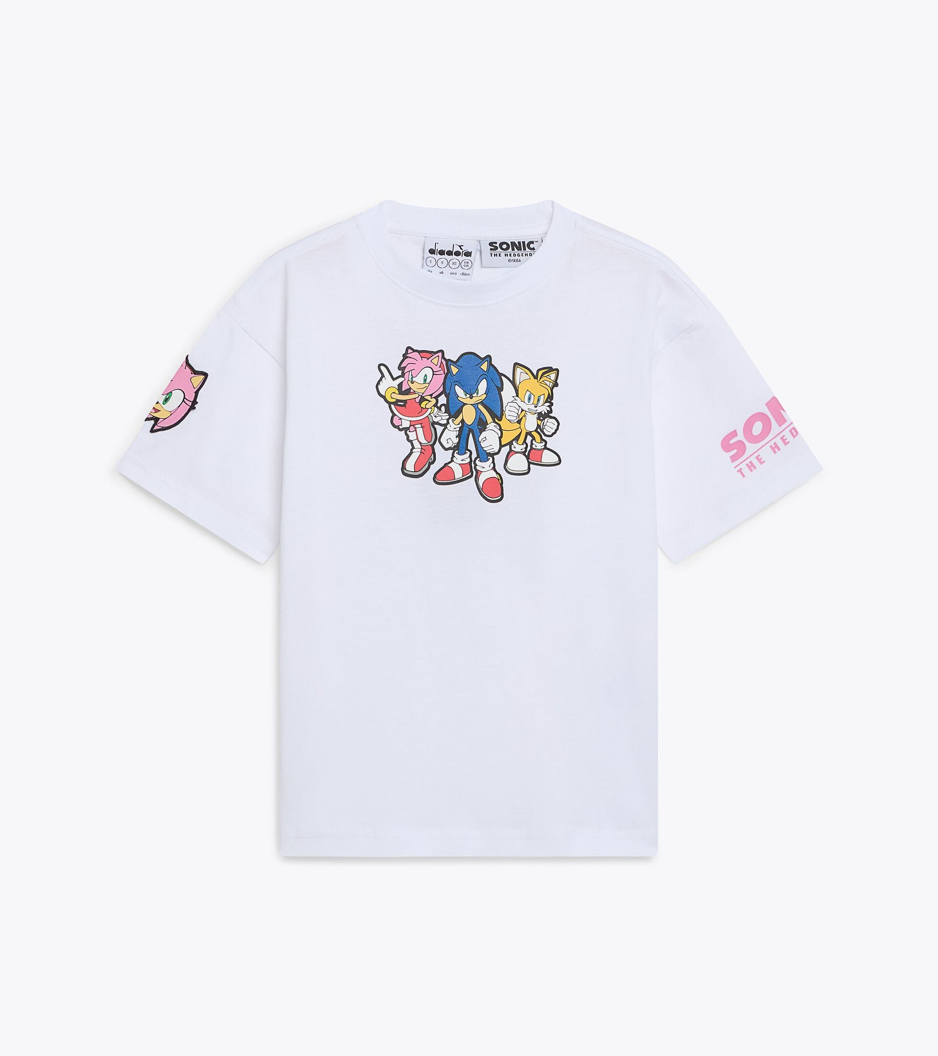 Camiseta de manga corta - Ni&ntilde;os y ni&ntilde;as JU. T-SHIRT SS SONIC ROSA CACHEMIRA - Diadora