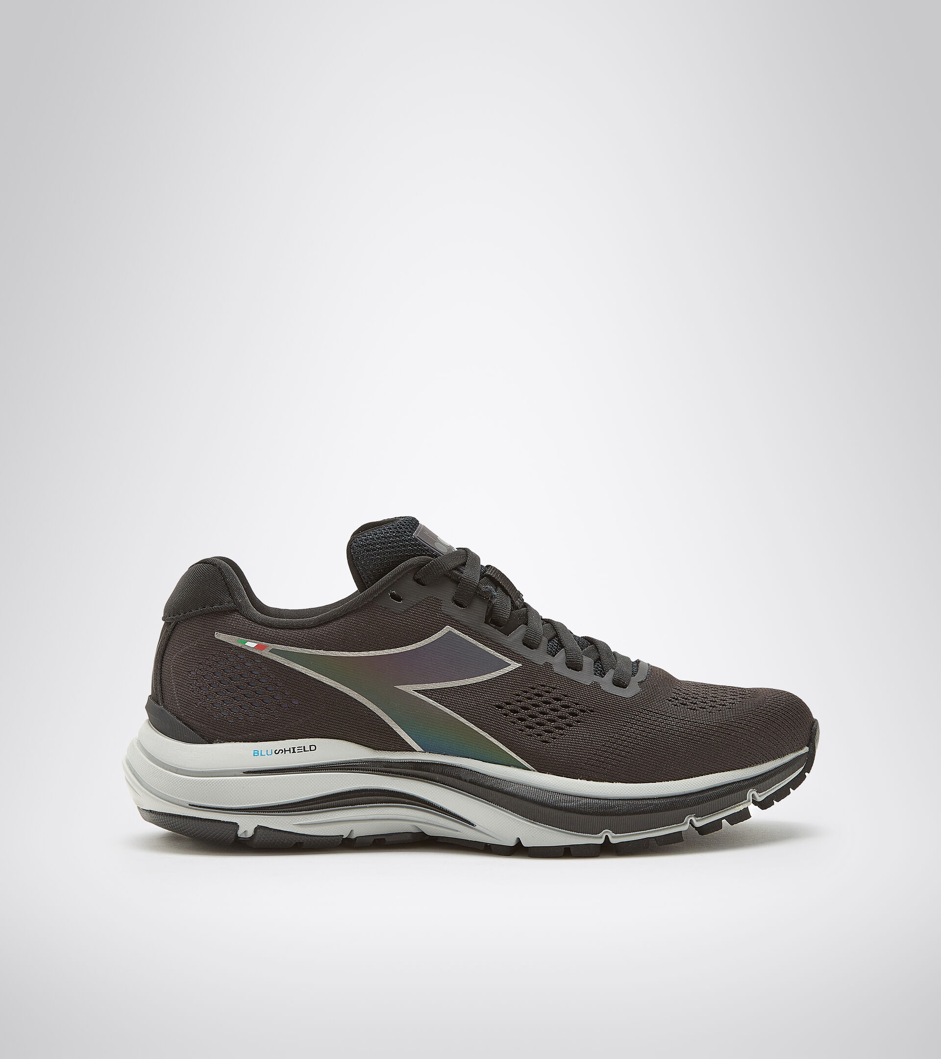 Running shoes - Women MYTHOS BLUSHIELD 7 VORTICE HIP W BLACK/SILVER - Diadora