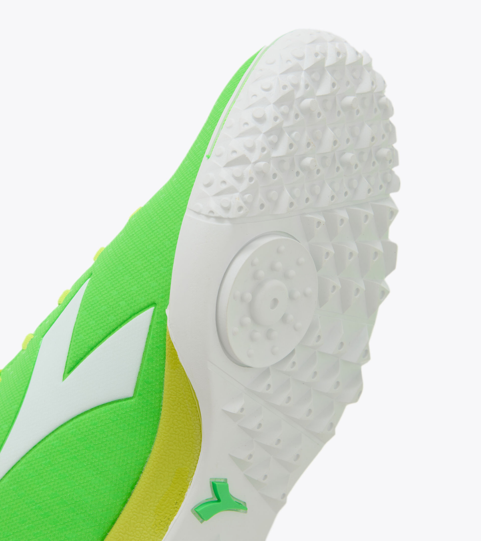 Futsal boot - Specific outsole for synthetic/hard grounds PICHICHI 5 TFR GREEN FLUO/WHT/FLUO YELLOW DD - Diadora