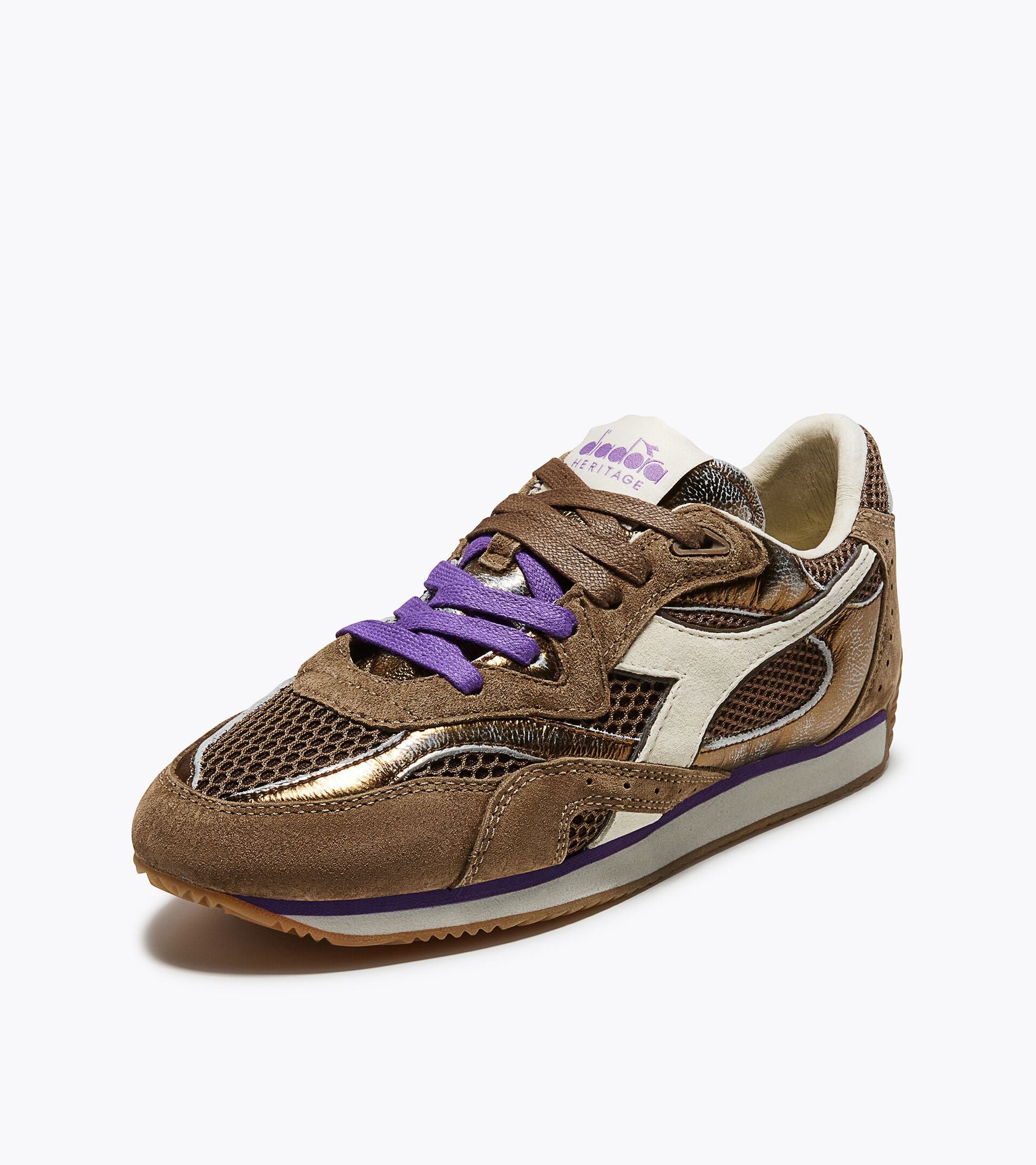 Heritage Sneaker - Low-Profile - Women&rsquo;s EQUIPE REVENGE MESH SW WN BROWN CINNAMON. - Diadora