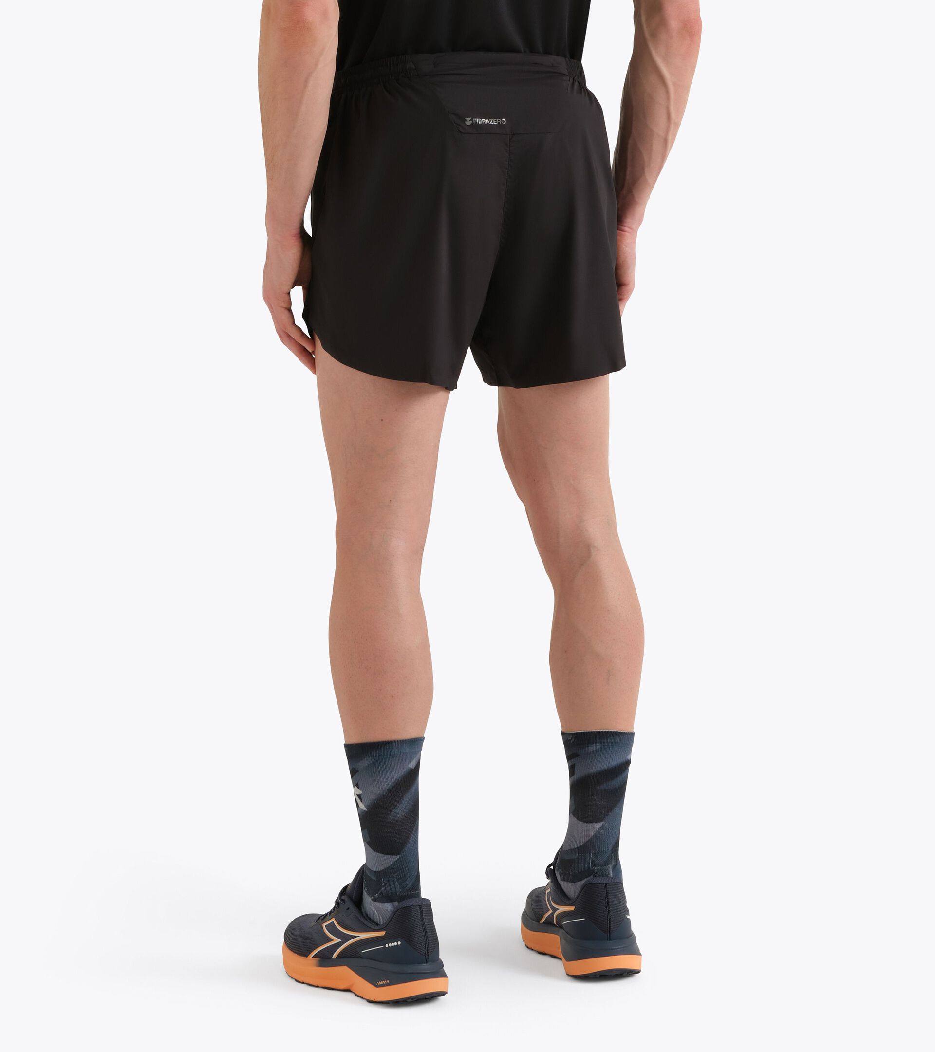 FIBRAZERO 5&rsquo;&rsquo; Shorts  - Running - Men&rsquo;s SHORTS 5 SUPER LIGHT FIBRAZERO BLACK - Diadora