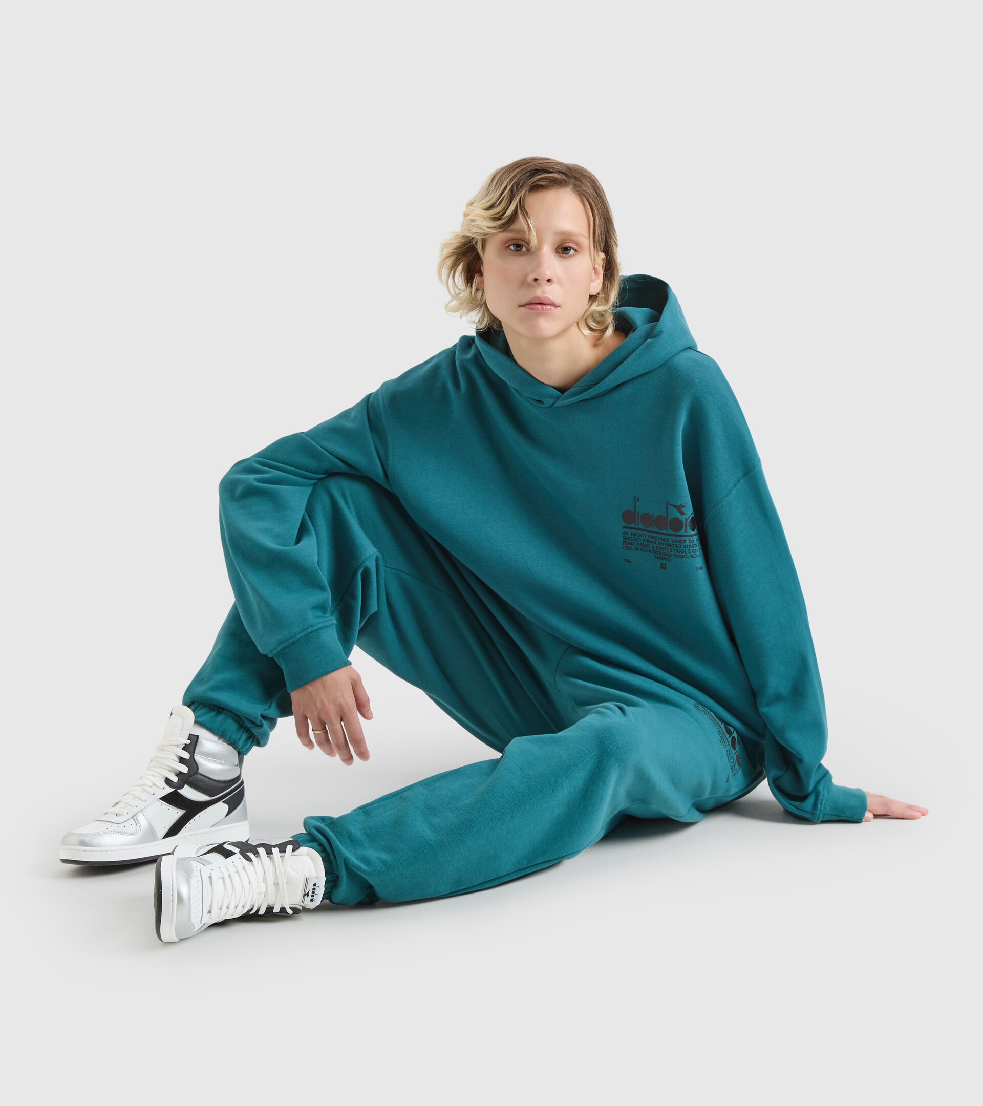 Cotton sports trousers - Unisex PANT MANIFESTO BLUE PACIFIC - Diadora