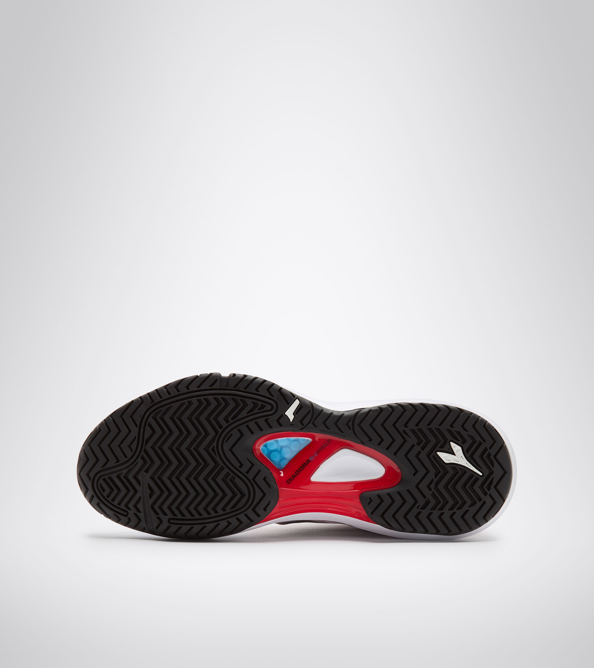 Clay and hard court tennis shoe - Men SPEED BLUSHIELD FLY 3 + AG WHITE/BLACK/FIERY RED - Diadora