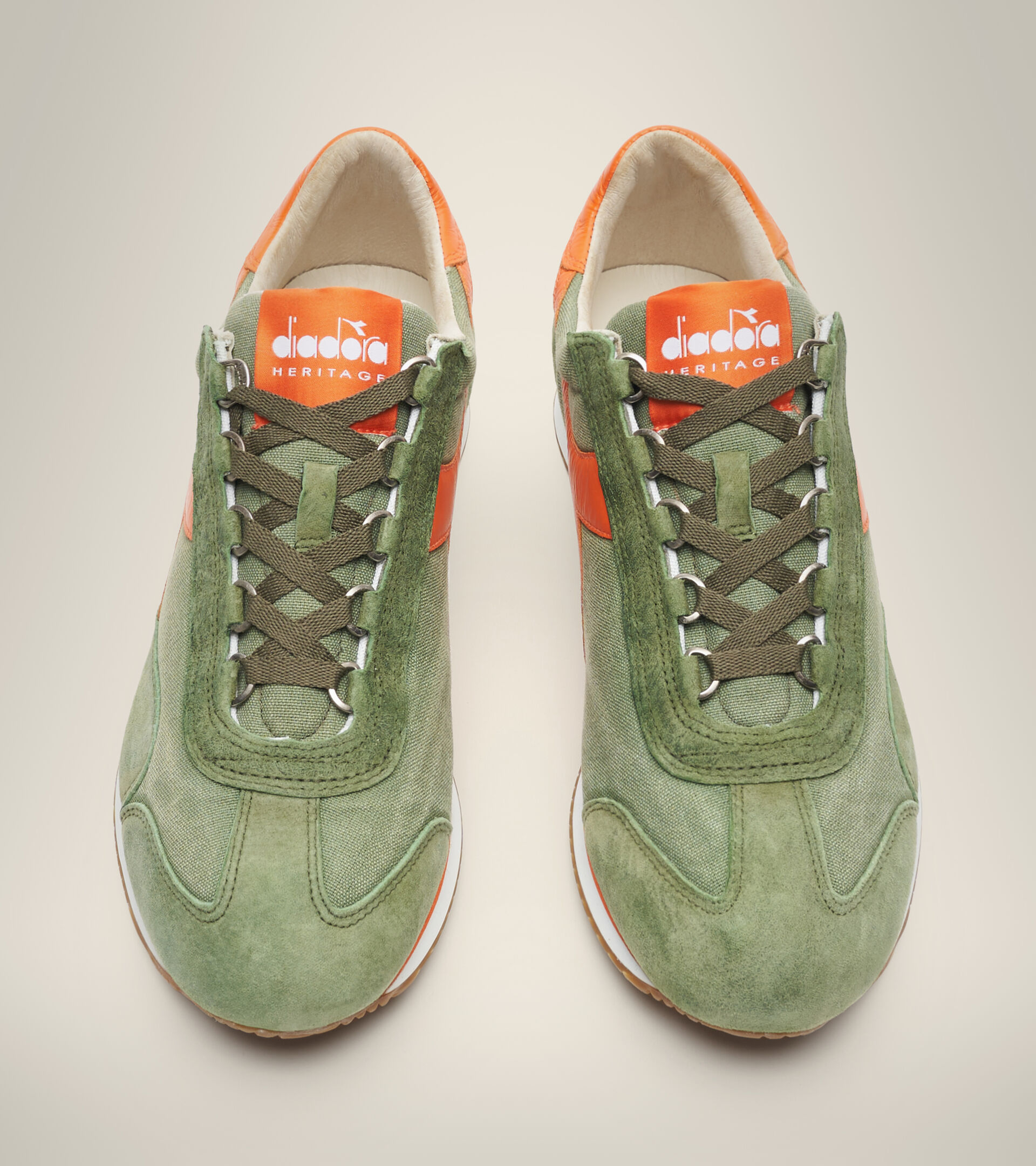 Heritage shoe - Unisex EQUIPE H CANVAS STONE WASH GREEN LODEN - Diadora