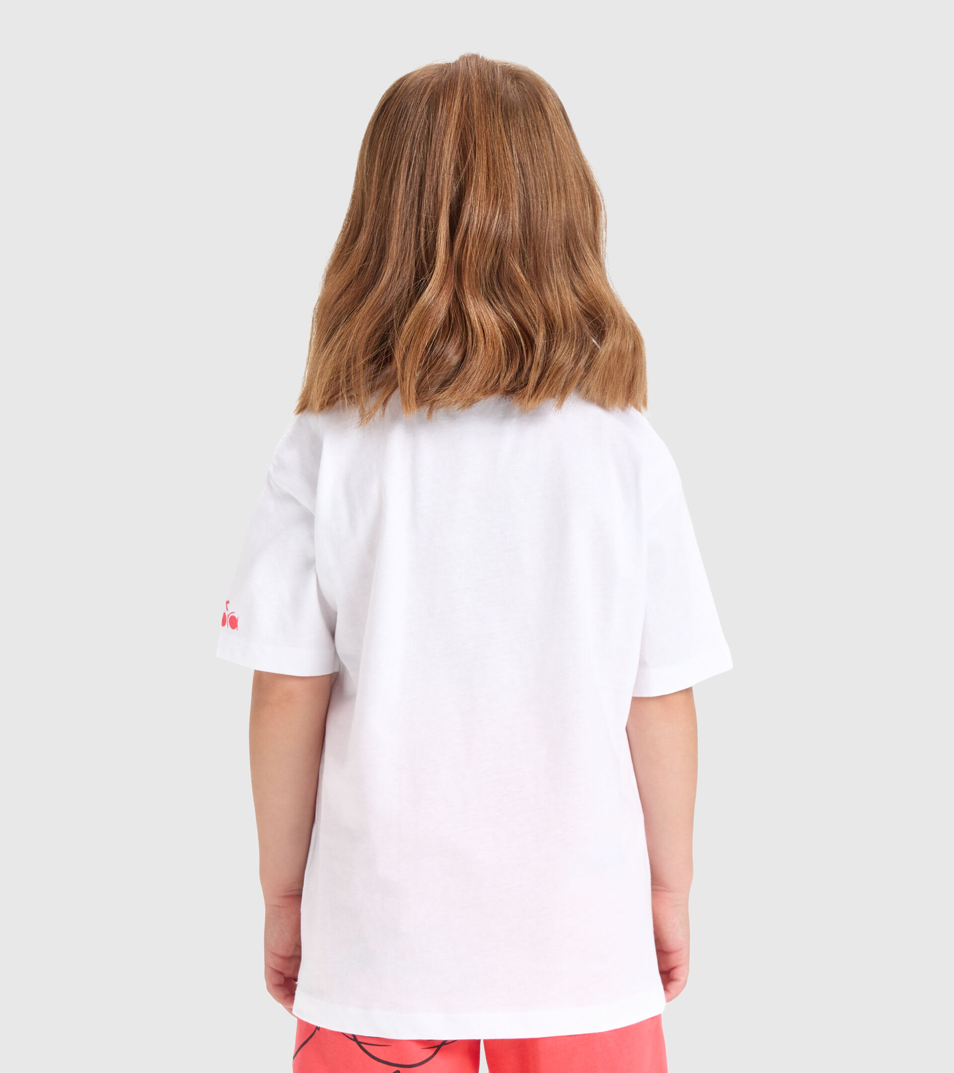 Sports T-shirt - Kids JU.T-SHIRT SS WB HOT CORAL - Diadora