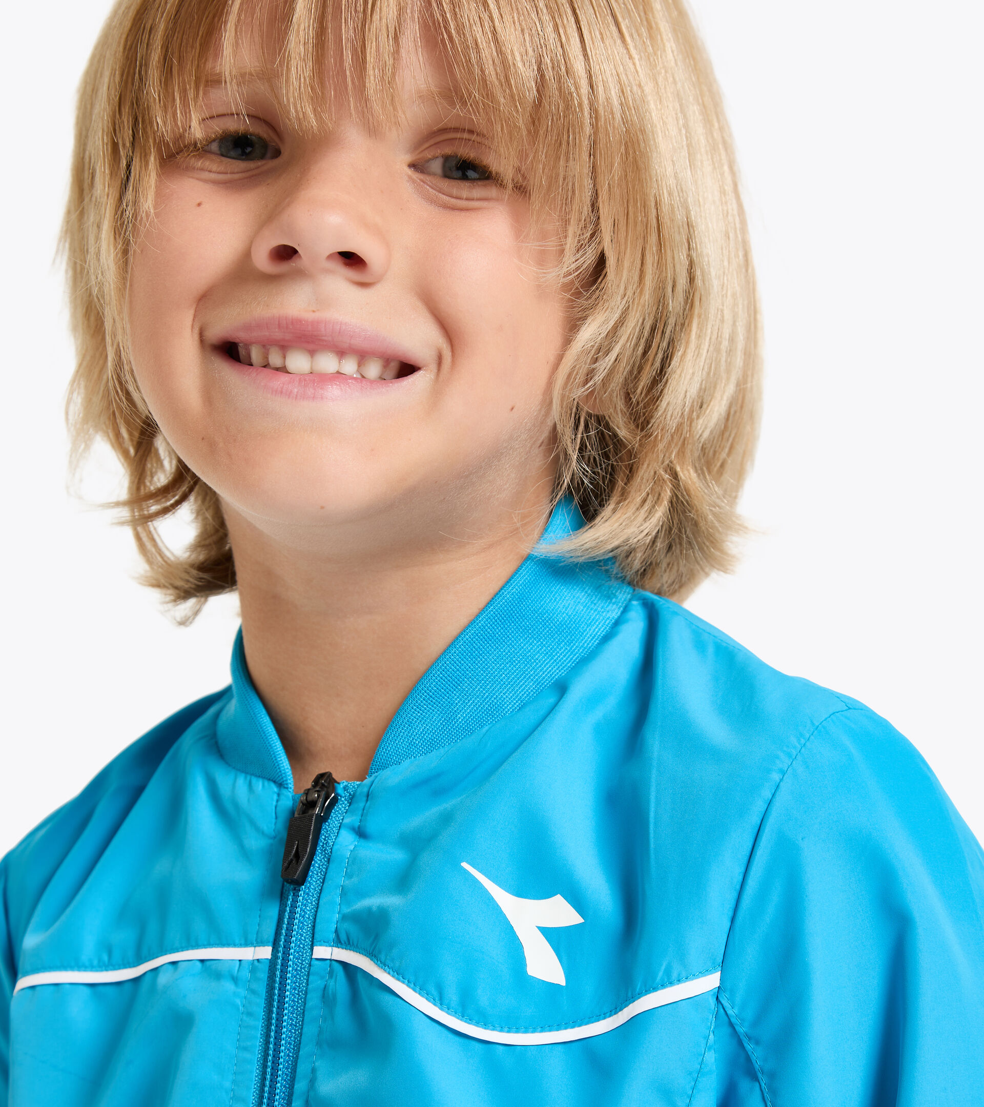 Chaqueta de tenis - Junior J. JACKET COURT AZUL REAL FLUO - Diadora