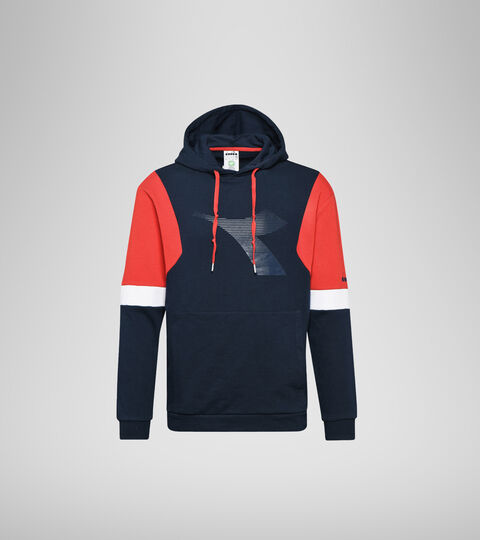 Hooded sweatshirt - Men HOODIE DIADORA CLUB BLUE CORSAIR - Diadora