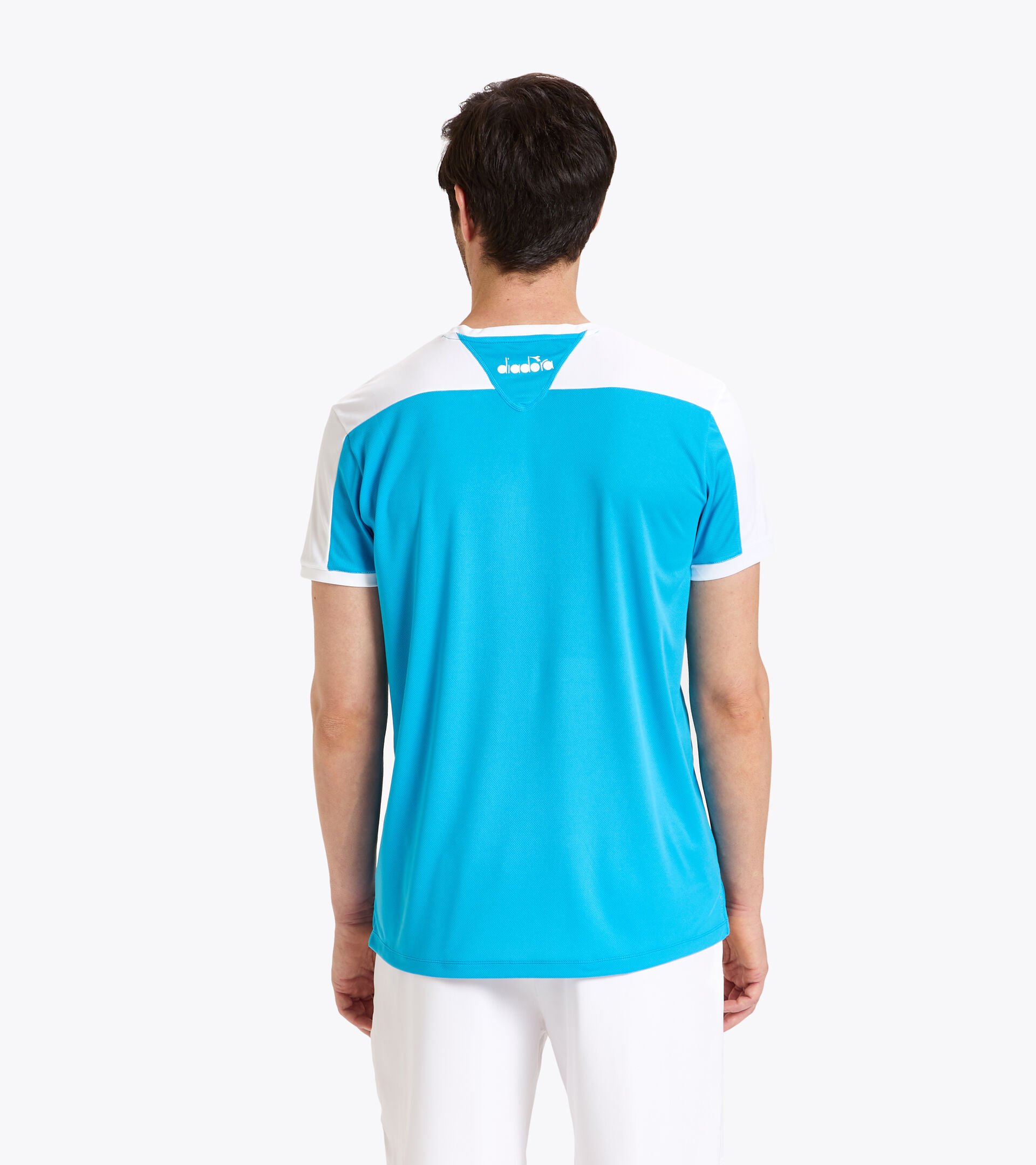 T-shirt de tennis - Homme T-SHIRT COURT BLEU ROI FLUO - Diadora
