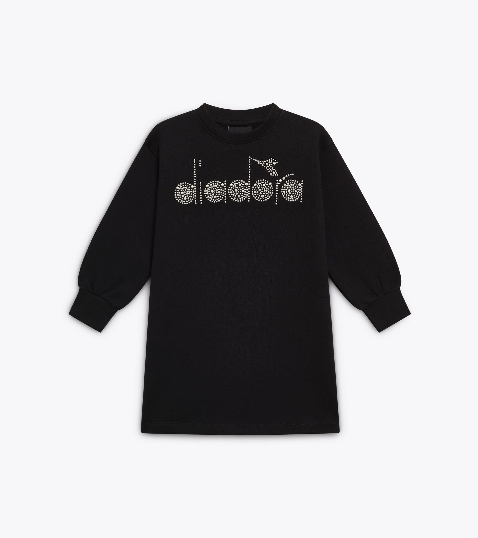 Vestido de felpa - Niña JG. DRESS RHINESTONE TD NEGRO - Diadora