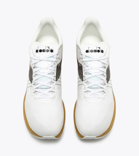 VELOCITA CARBON, WHITE/BLACK/GOLD Running shoe - Unisex VELOCITA CARBON WHITE/BLACK/GOLD - Diadora