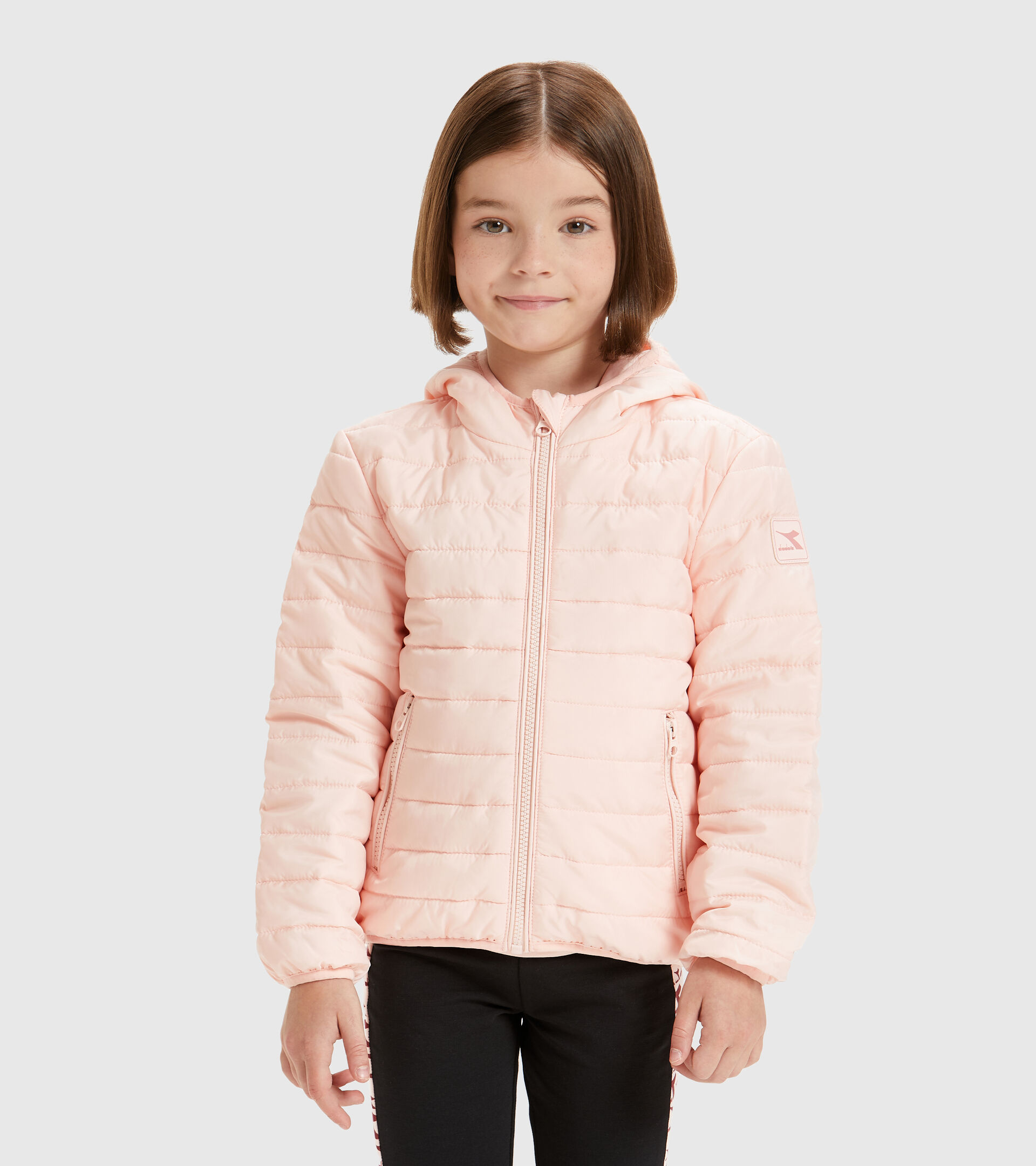 Sports trousers - Kids JU.HOODIE LIGHT JACKET VEILED PINK - Diadora