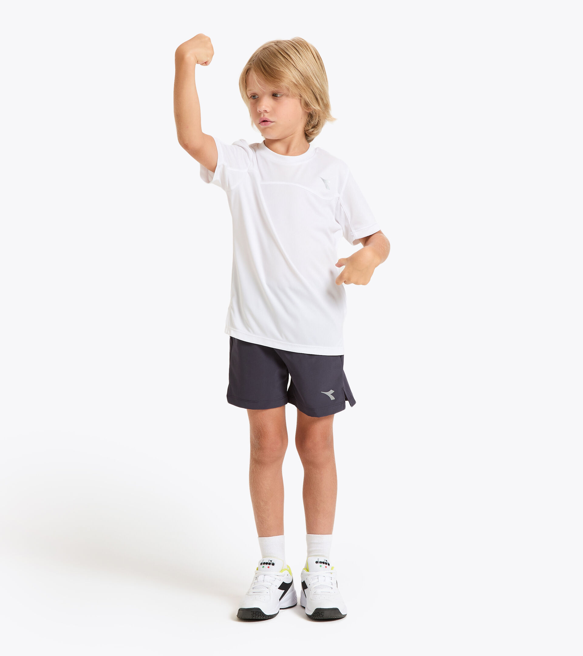 T-shirt da tennis - Bambino J. T-SHIRT TEAM BIANCO OTTICO - Diadora