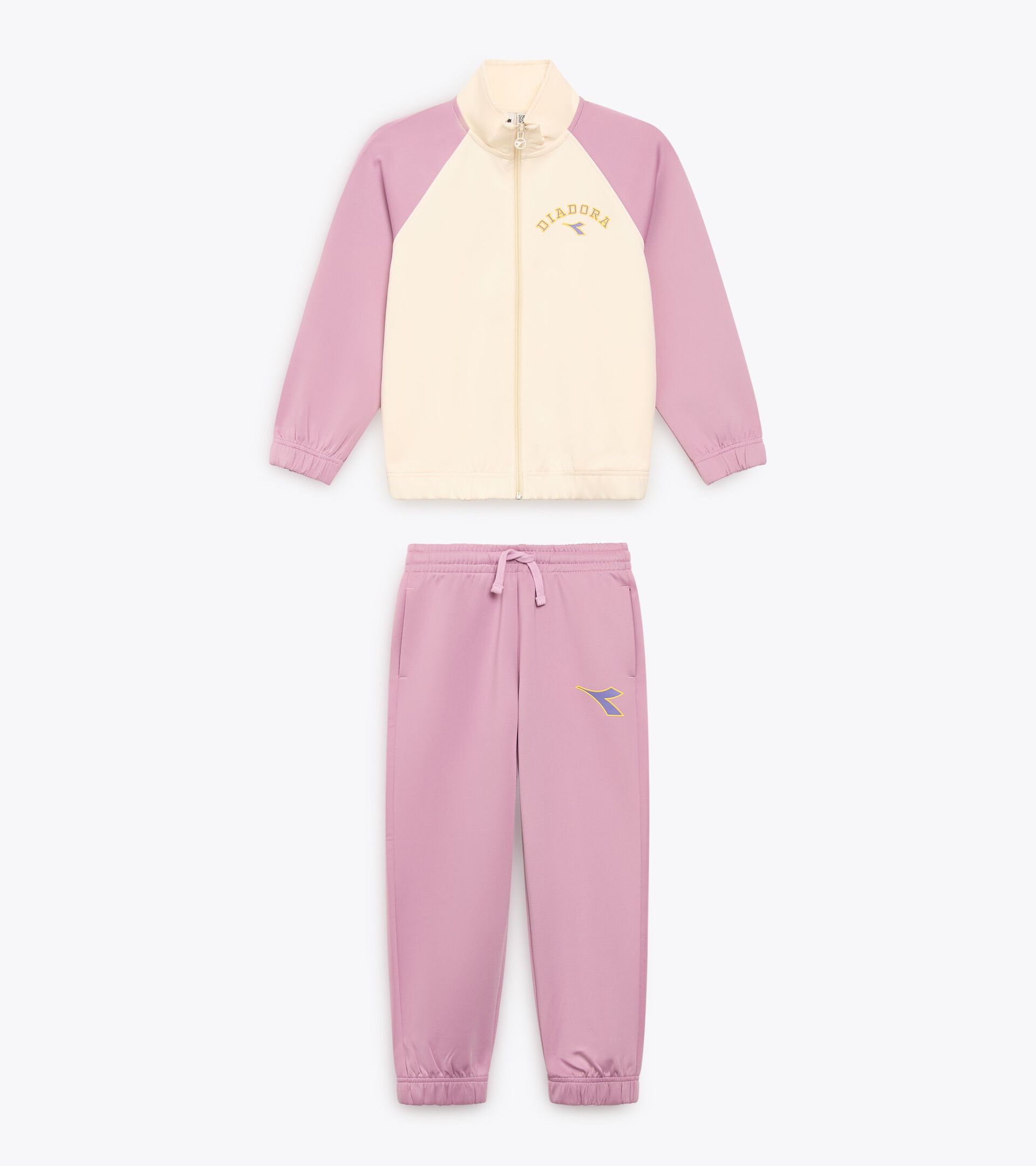 College-inspired Peanuts tracksuit - Kids  JU. TRACKSUIT FZ PEANUTS VIOLET MIST - Diadora