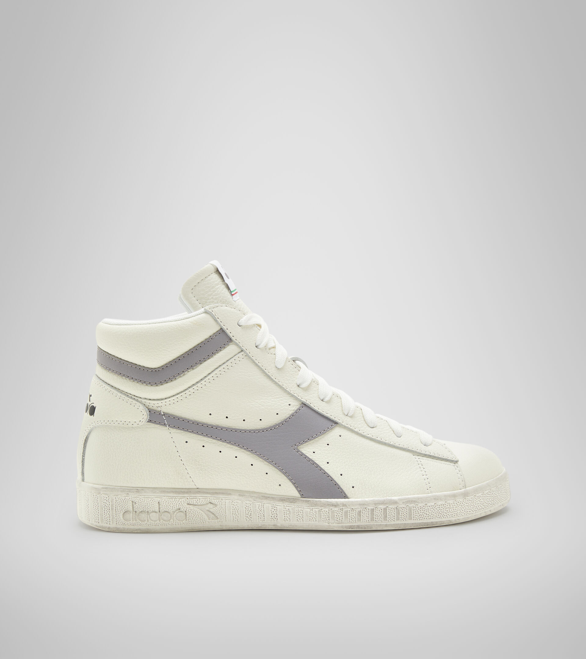 Sporty sneakers - Unisex GAME L HIGH WAXED WHITE/GULL - Diadora