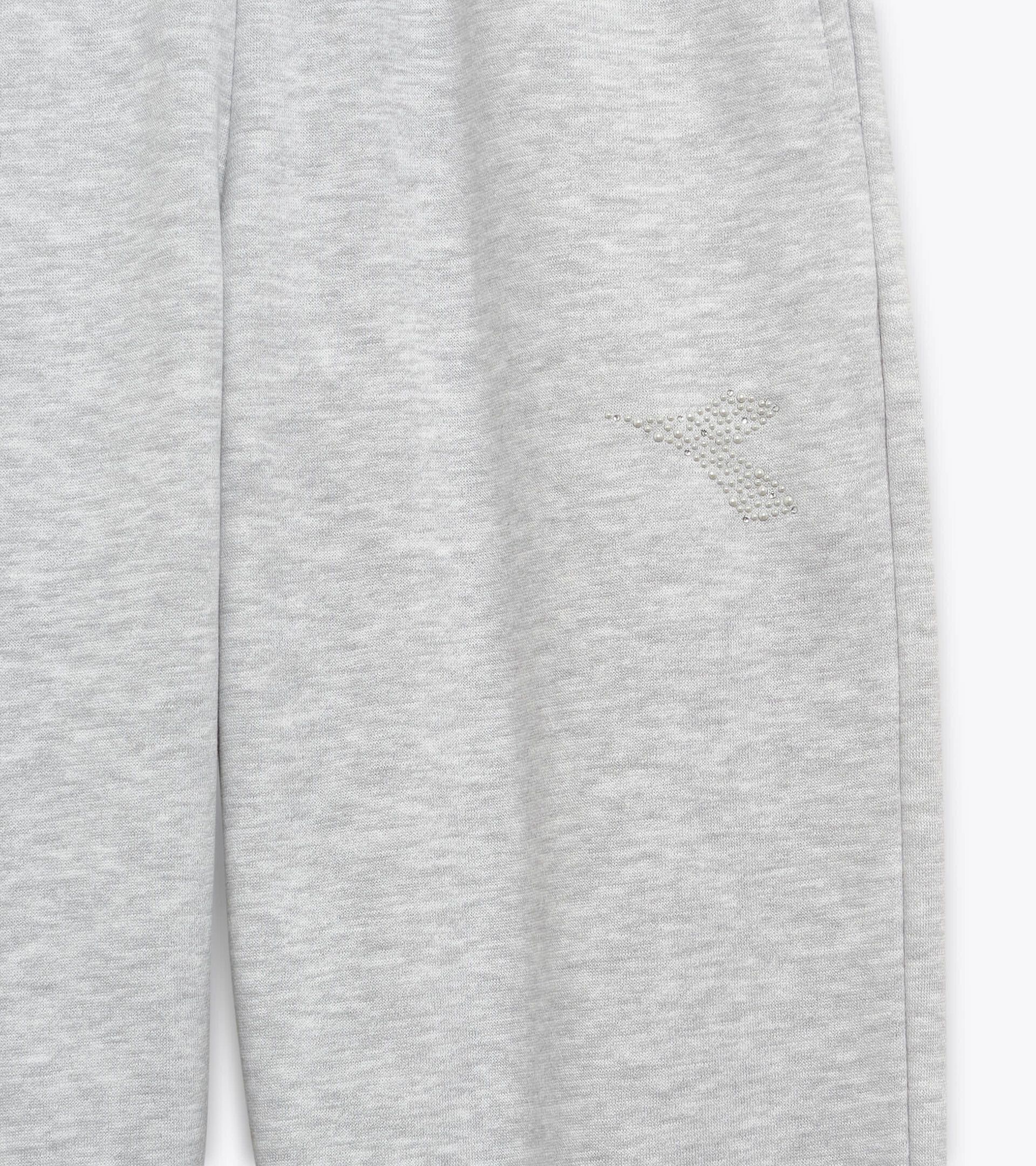 Jogger sportivi - Ragazze JG. JOGGER PANTS RHINESTONE GRIGIO MELANGE MEDIO CHIARO - Diadora
