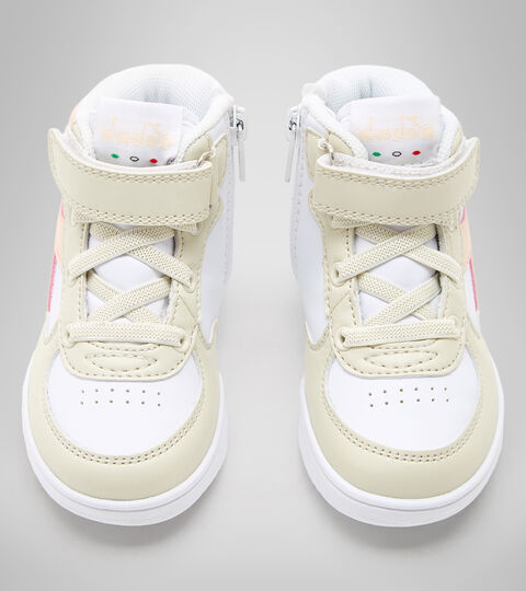 RAPTOR MID TD, WHITE BONE/PASTEL ROSE TAN Sports shoes - Toddlers 1-4 years RAPTOR MID TD WHITE BONE/PASTEL ROSE TAN - Diadora