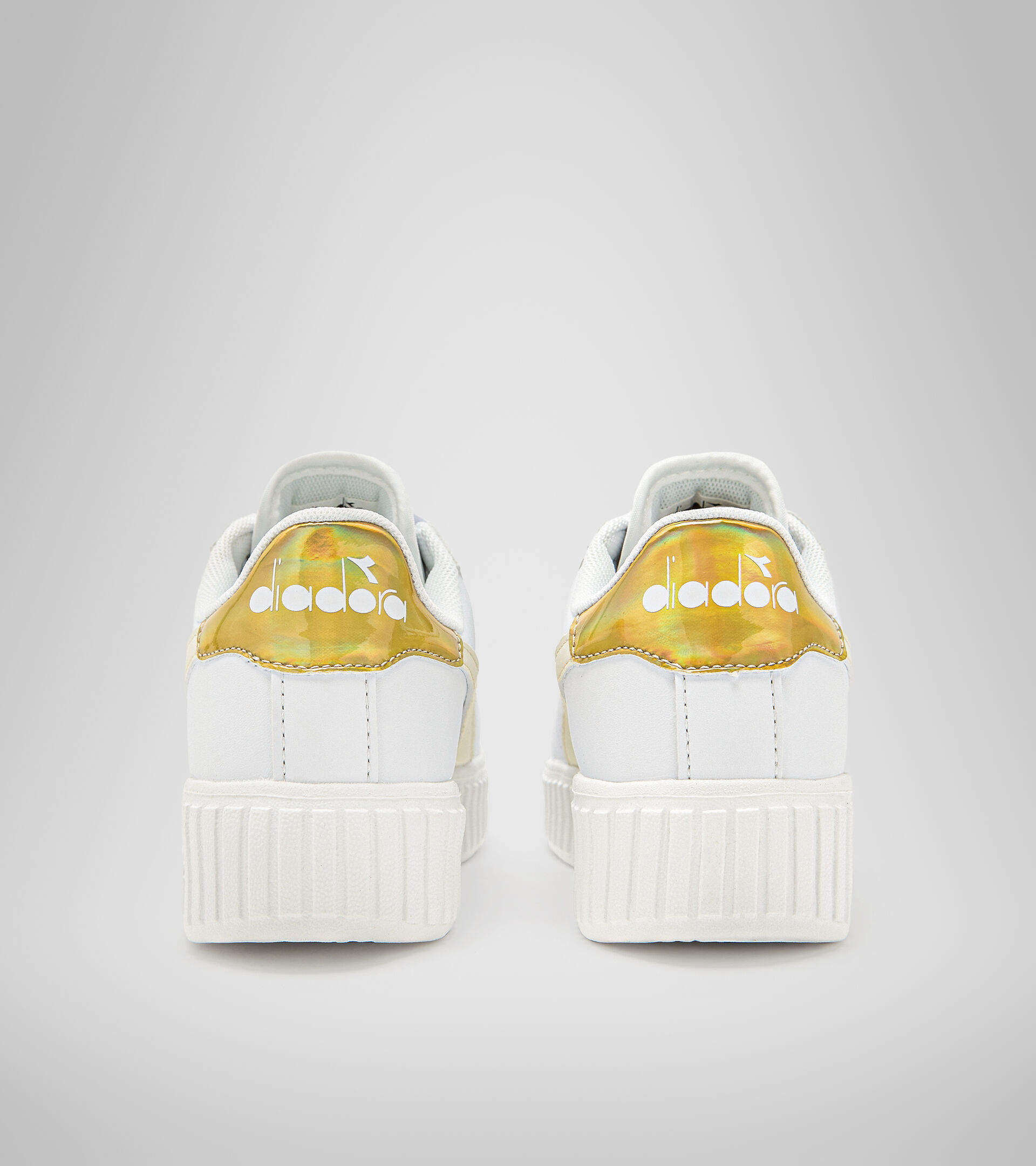 Sports shoes - Youth 8-16 years GAME STEP GS WHITE/GOLD - Diadora