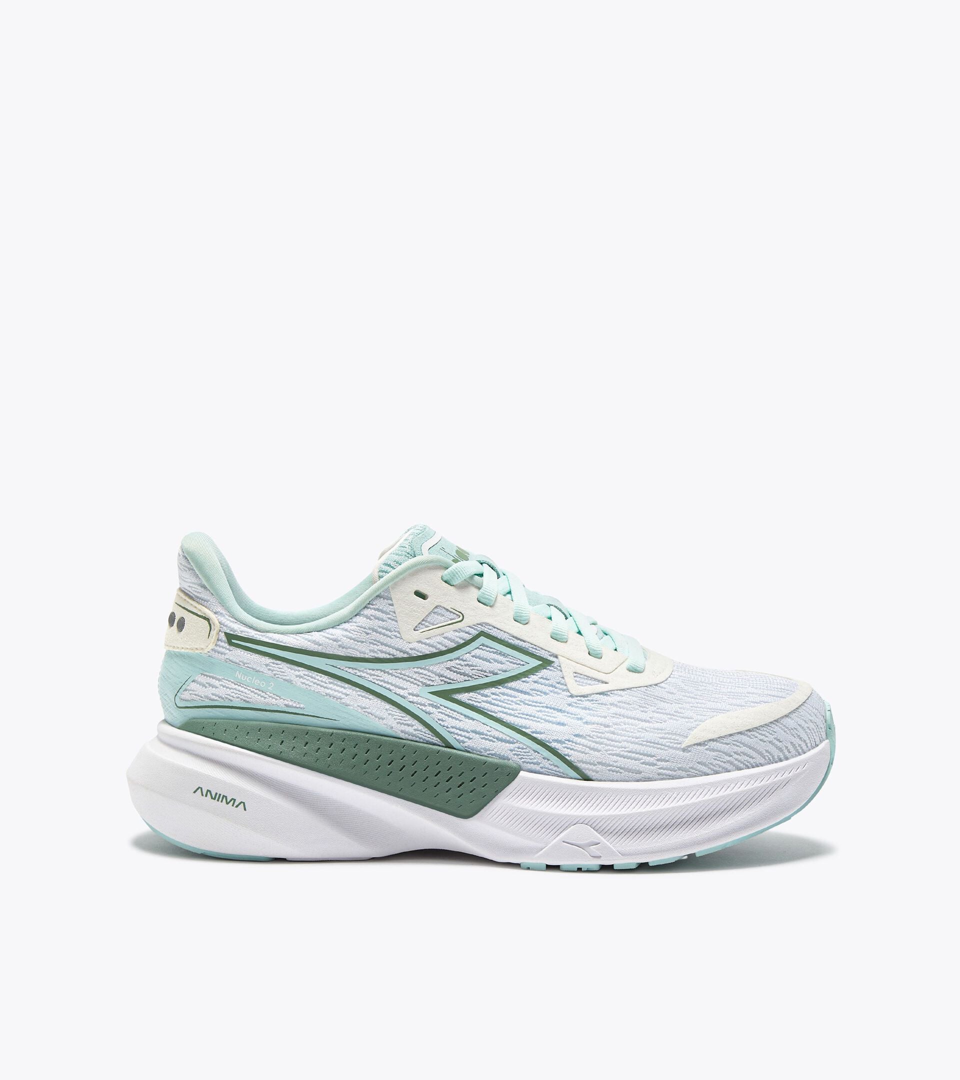 Chaussures de running - Confort et stabilit&eacute; - Femme NUCLEO 2 W WHITE/PASTEL BLUE - Diadora