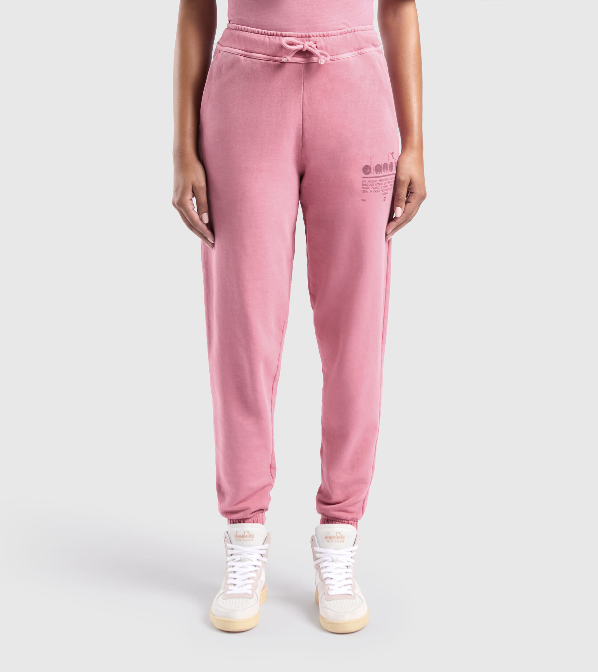 Unbrushed organic joggers - Unisex PANT MANIFESTO PALETTE WILD ROSE - Diadora