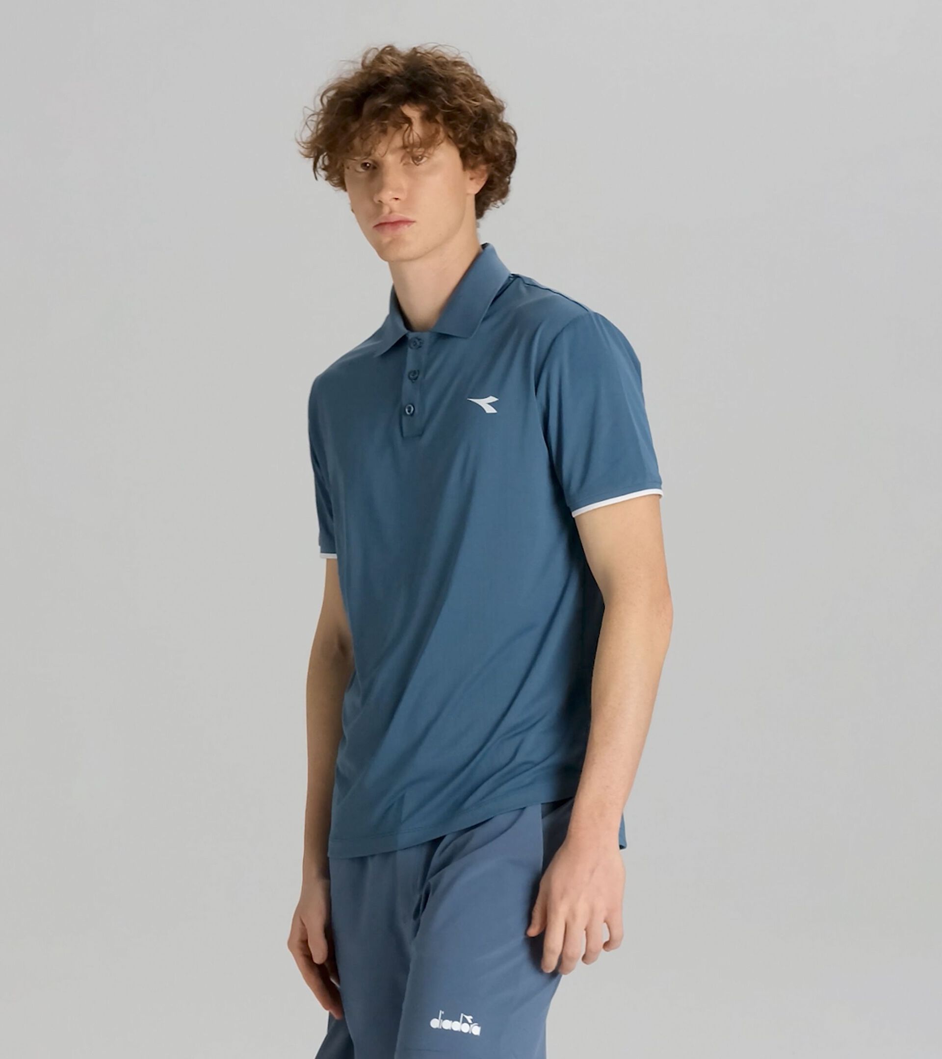 Tennis polo shorts - Men’s SS POLO ICON OCEANVIEW - Diadora