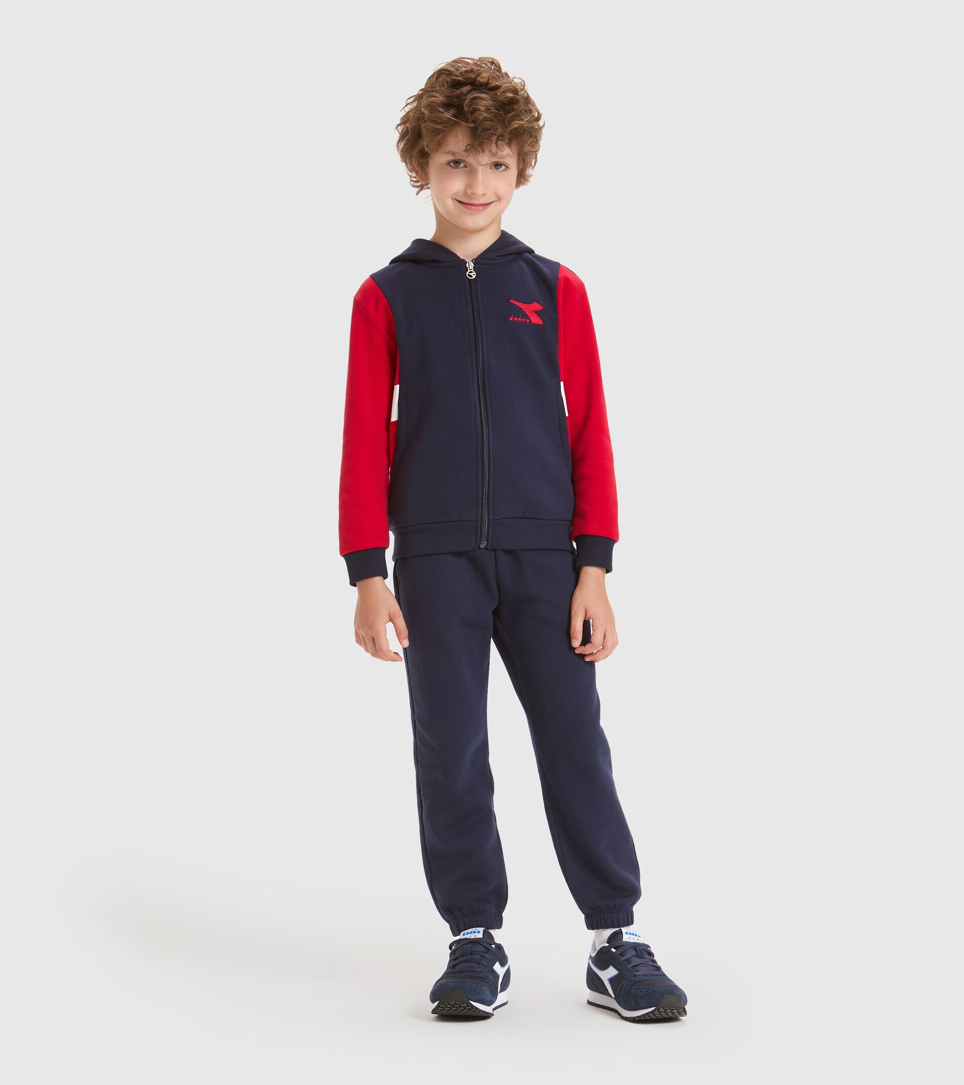 Tracksuit - Kids JB.TRACKSUIT HD FZ HOOPLA CLASSIC NAVY - Diadora