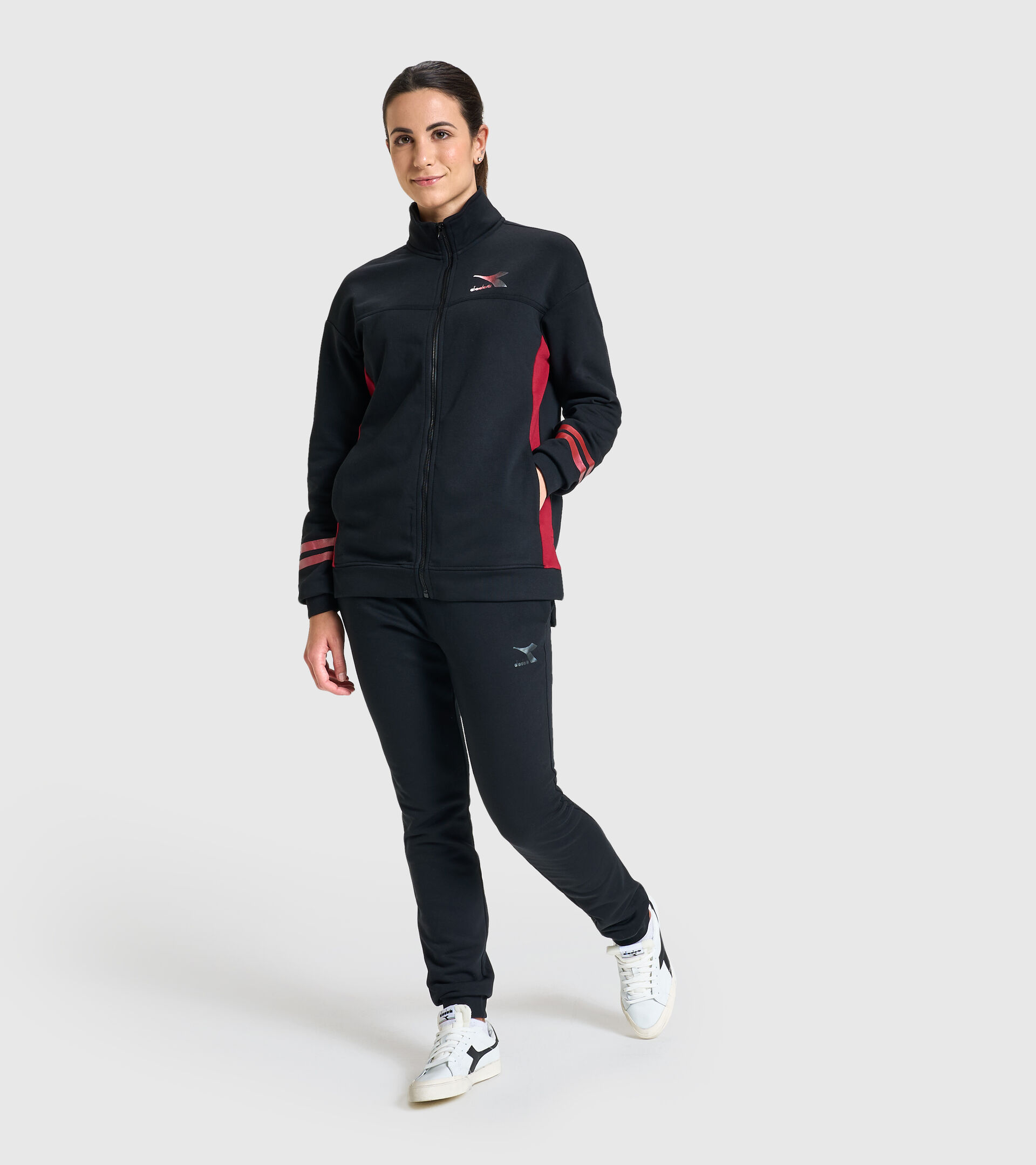 Tracksuit - Women L.TRACKSUIT FZ CORE BLACK - Diadora
