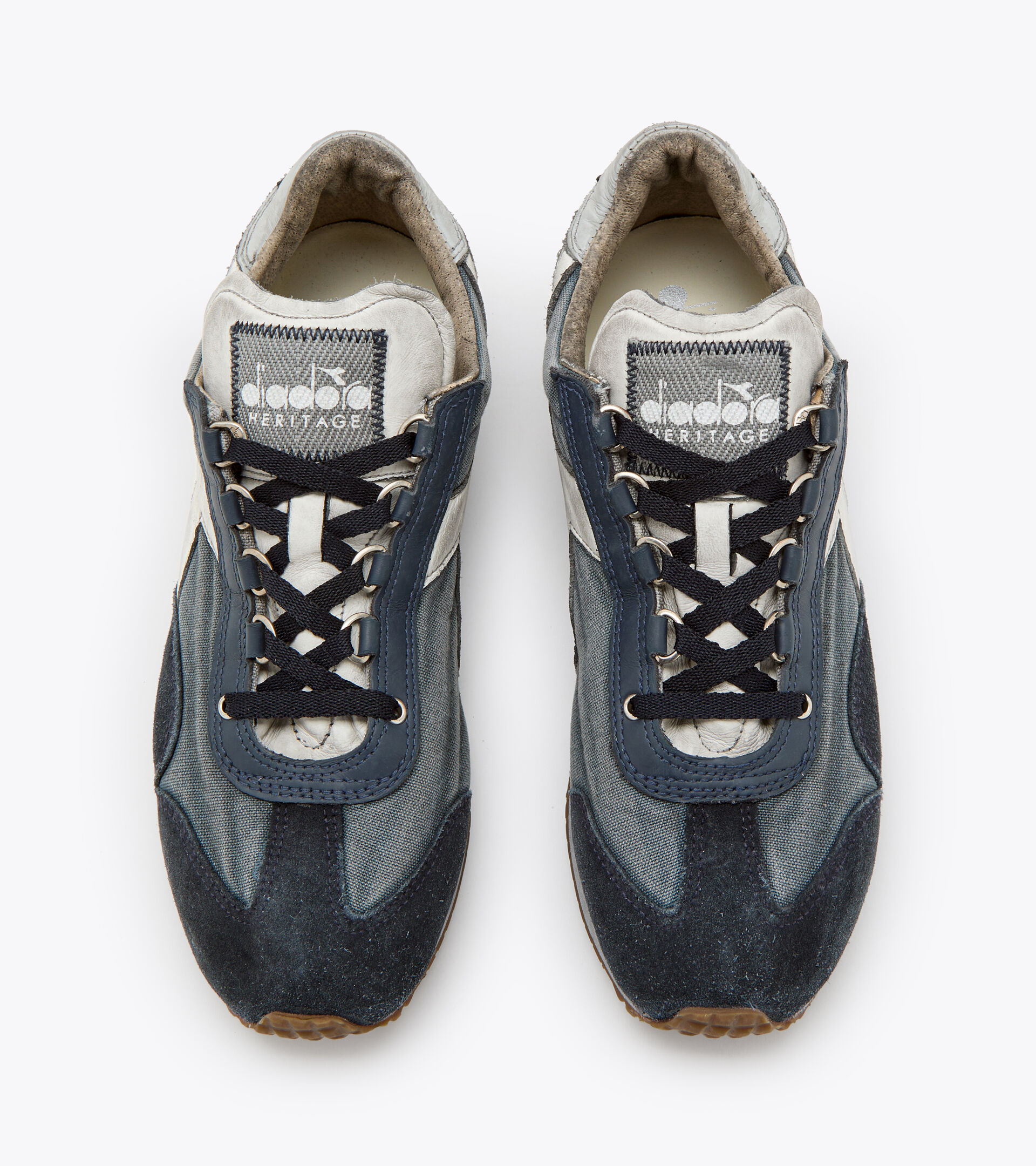 Heritage-Schuh - Unisex EQUIPE H DIRTY STONE WASH EVO DIADEM BLAU - Diadora