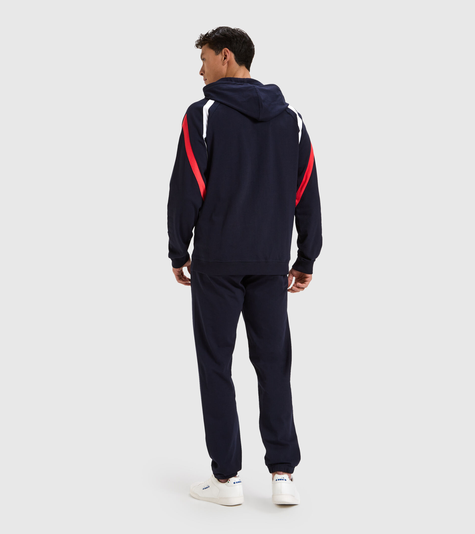 Cotton tracksuit - Men TRACKSUIT HOODIE FZ CORE CLASSIC NAVY - Diadora