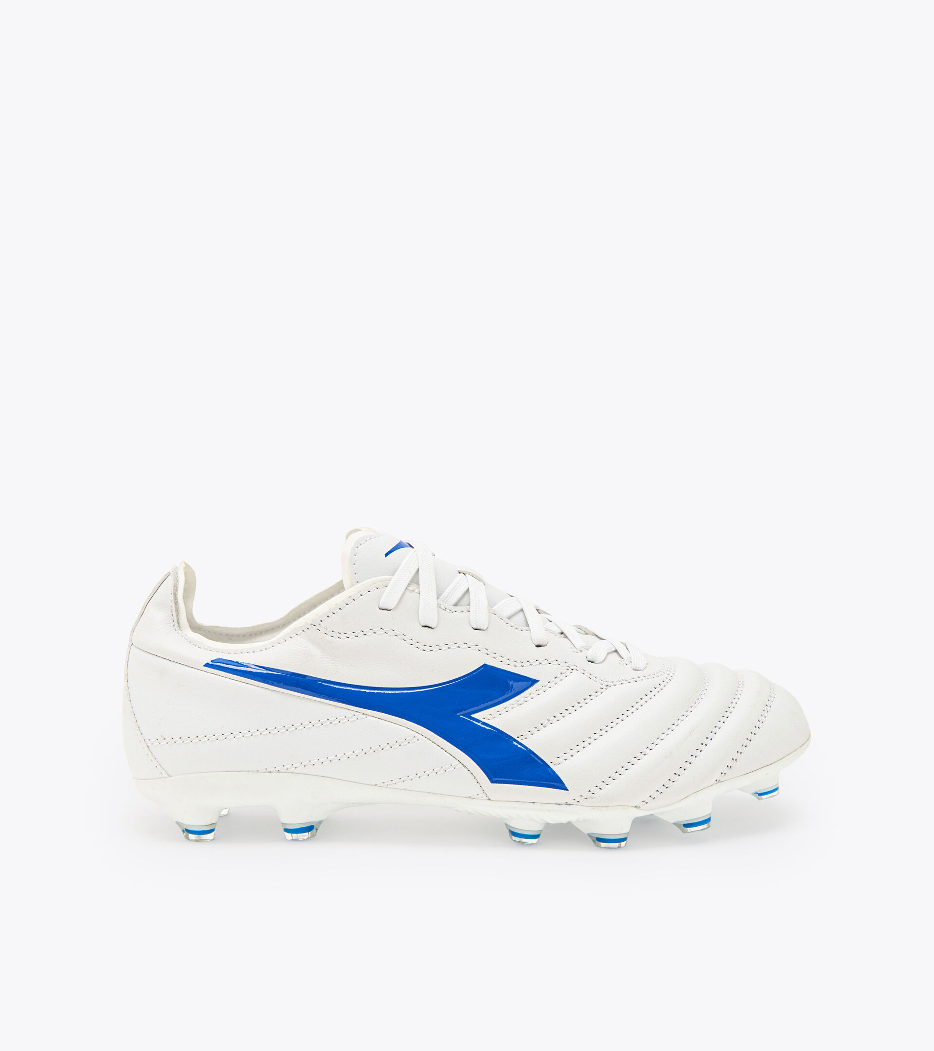 Chaussures de football pour terrains compacts - Homme BRASIL ELITE 2 LT LP12 BLANC VIF/BLEU ROYALE - Diadora