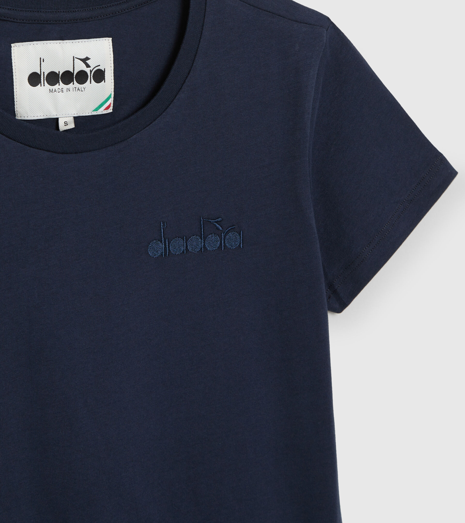 Cotton T-shirt - Made in Italy - Women L. T-SHIRT SS MII BLUE CORSAIR - Diadora