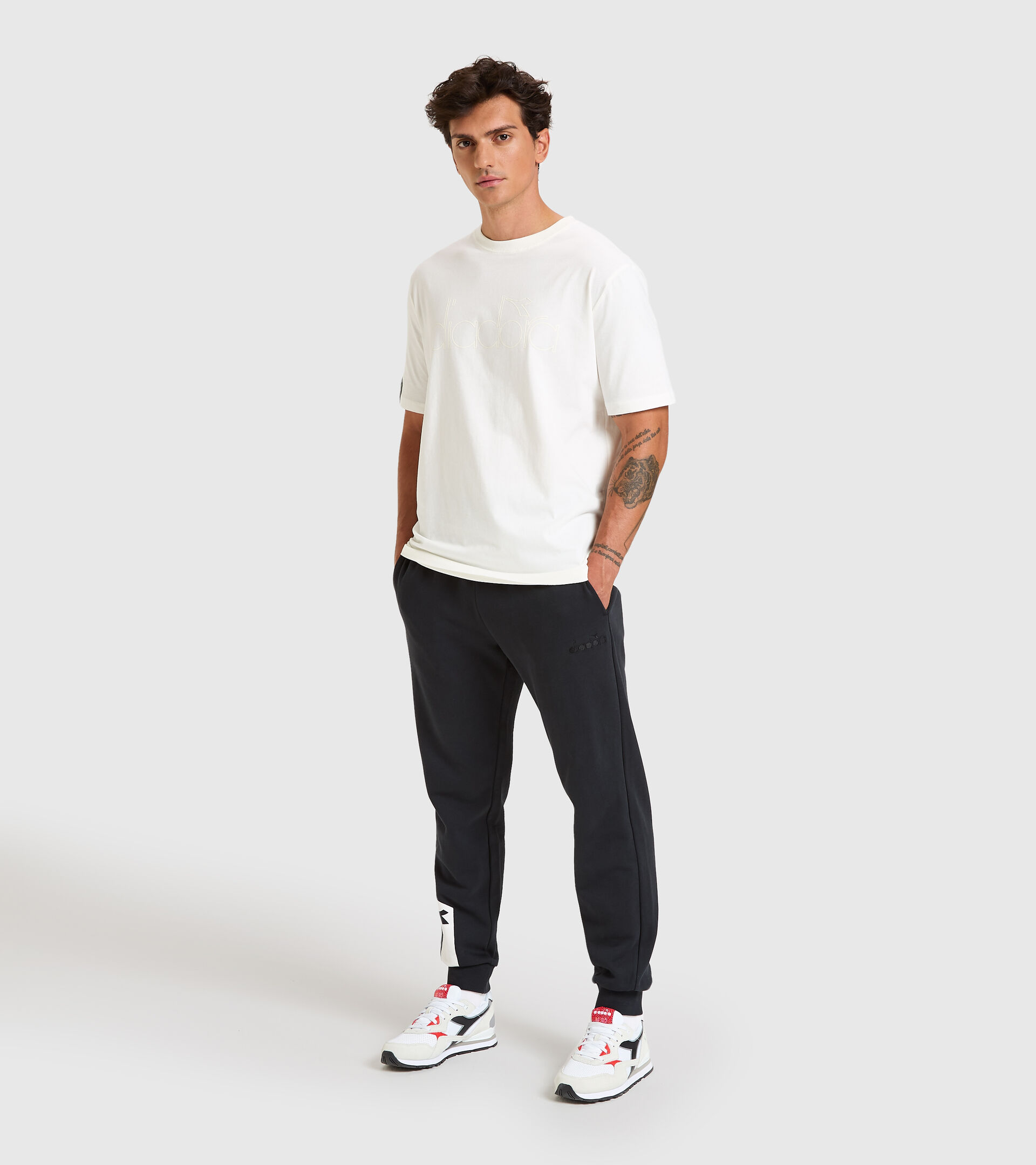 T-shirt - Unisexe T-SHIRT SS DIADORA HD BLANCHE - Diadora