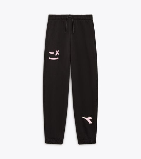 Joggers - Fit comfort - Girl JG. JOGGER PANTS PINK SMILE BLACK - Diadora