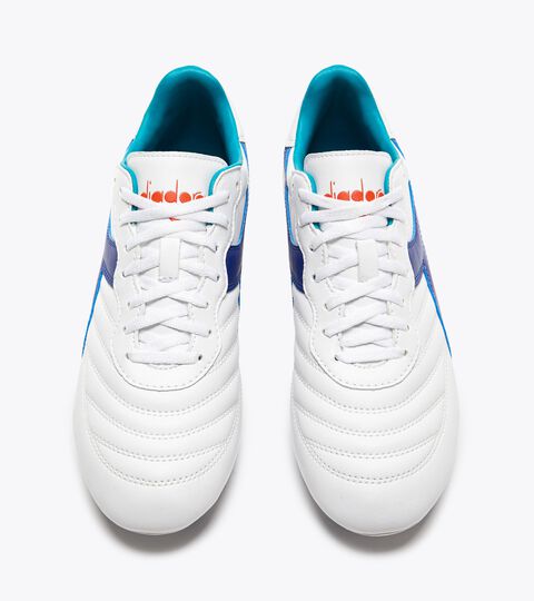 BRASIL 2 R LPU, WHITE/NAVY Calcio boots for firm grounds - Men BRASIL 2 R LPU WHITE/NAVY - Diadora